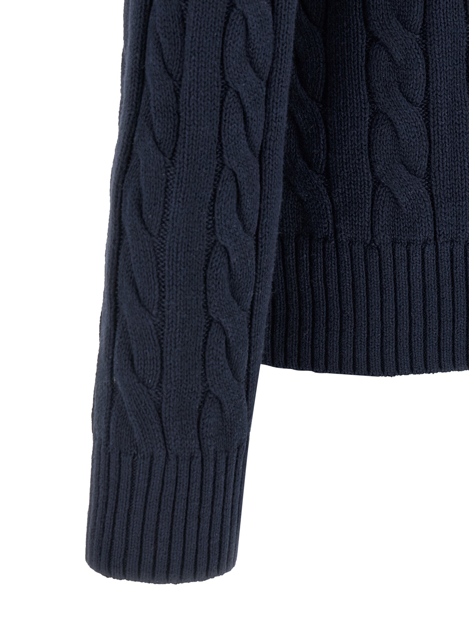 Polo Ralph Lauren Blaue Baumwollstrickjacke