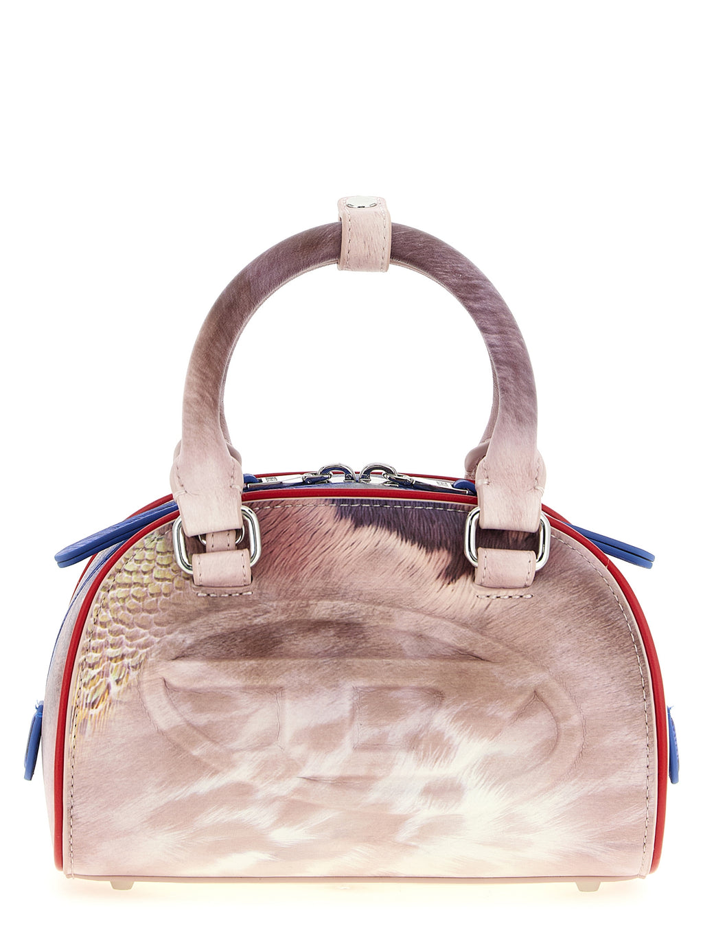 Sac bandoulière multicolore Diesel en polyethylene avec motifs colorés, idéal pour un look tendance et pratique.