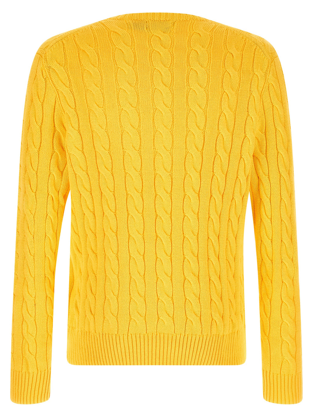 Cardigan bicolore en coton Polo Ralph Lauren, vue de face, avec col et boutons visibles, style classique et confortable.