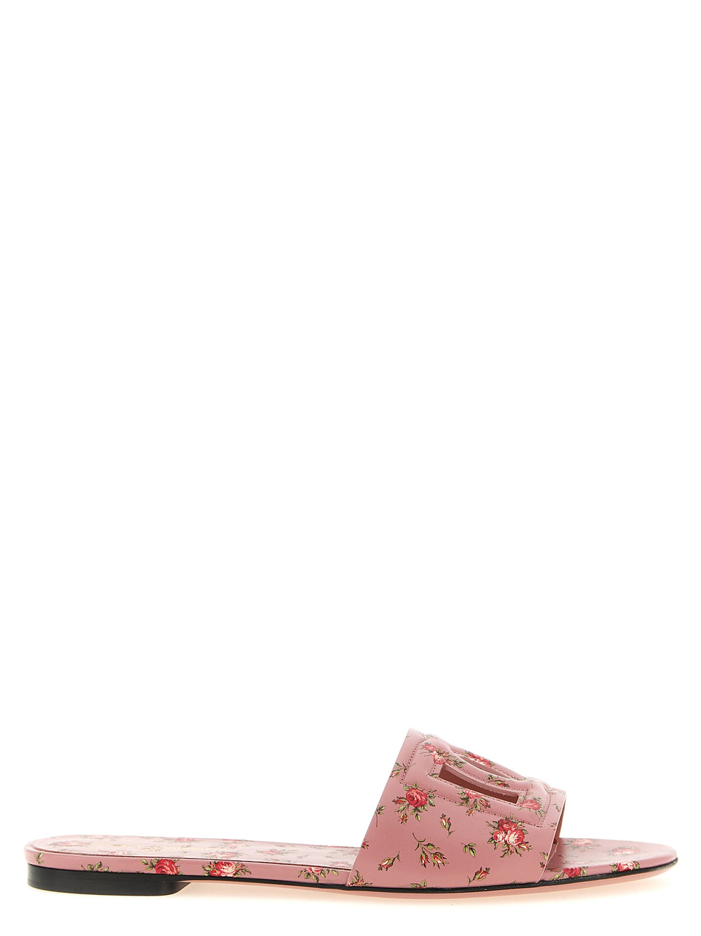 Sandales multicolores en cuir de veau de Dolce & Gabbana, style élégant et coloré pour femmes.