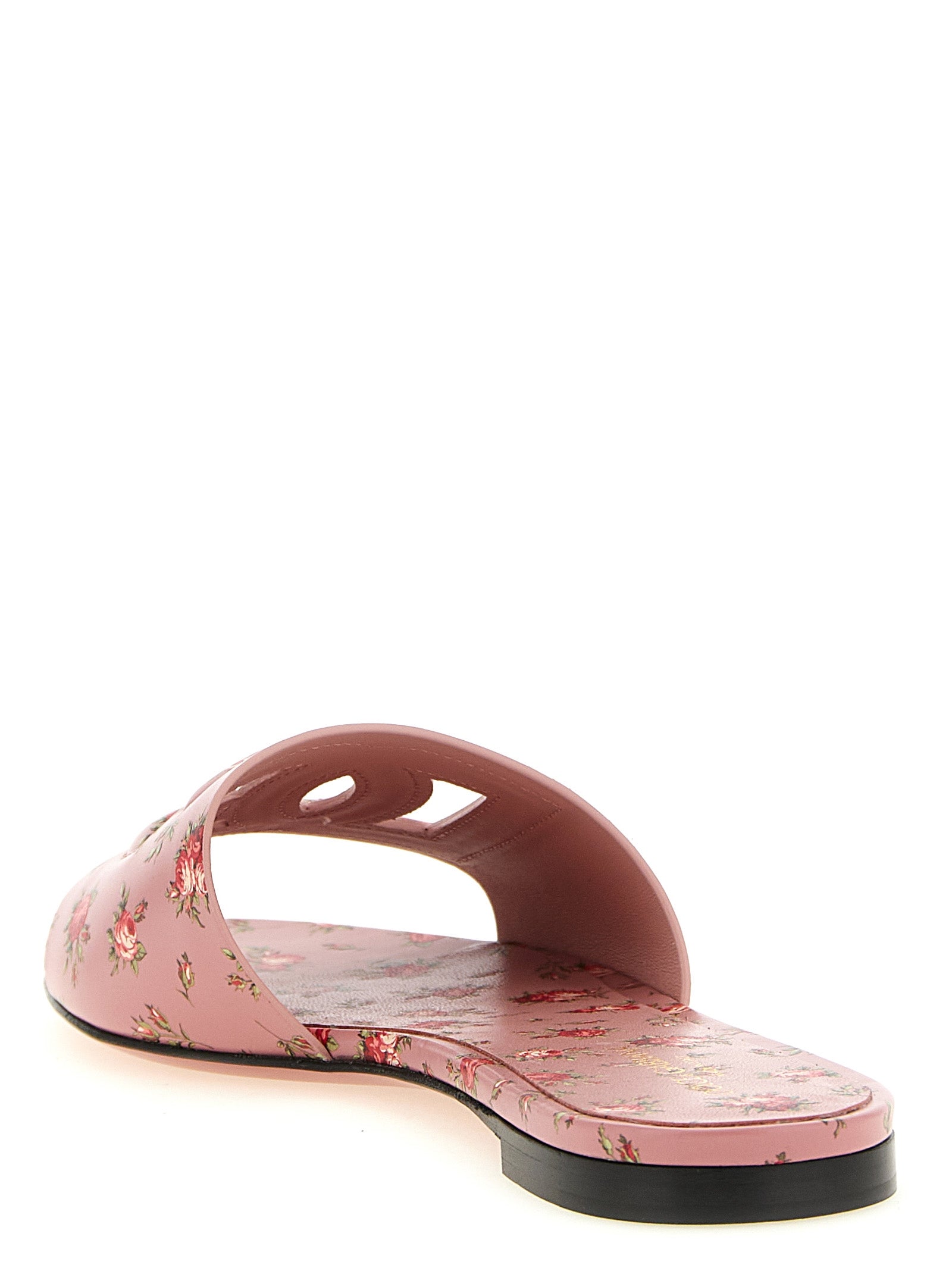 Sandales Dolce & Gabbana en cuir de veau multicolore, mode élégante et confort pour homme ou femme.