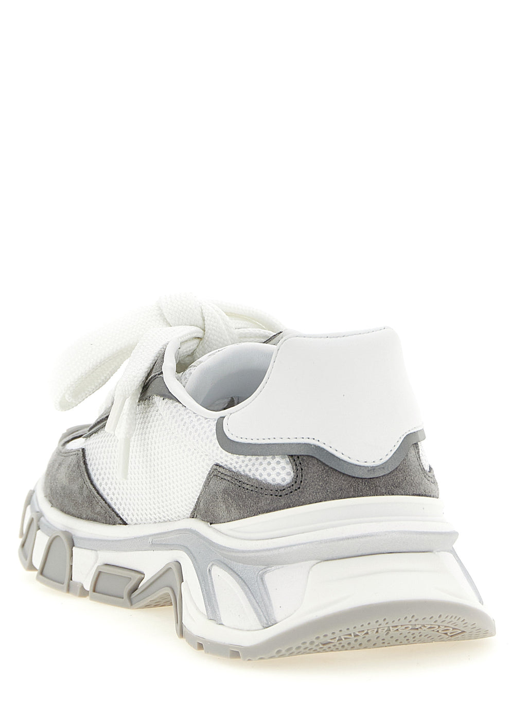 Chaussures de sport en polyester gris Dolce & Gabbana pour hommes, baskets athlétiques élégantes et confortables.