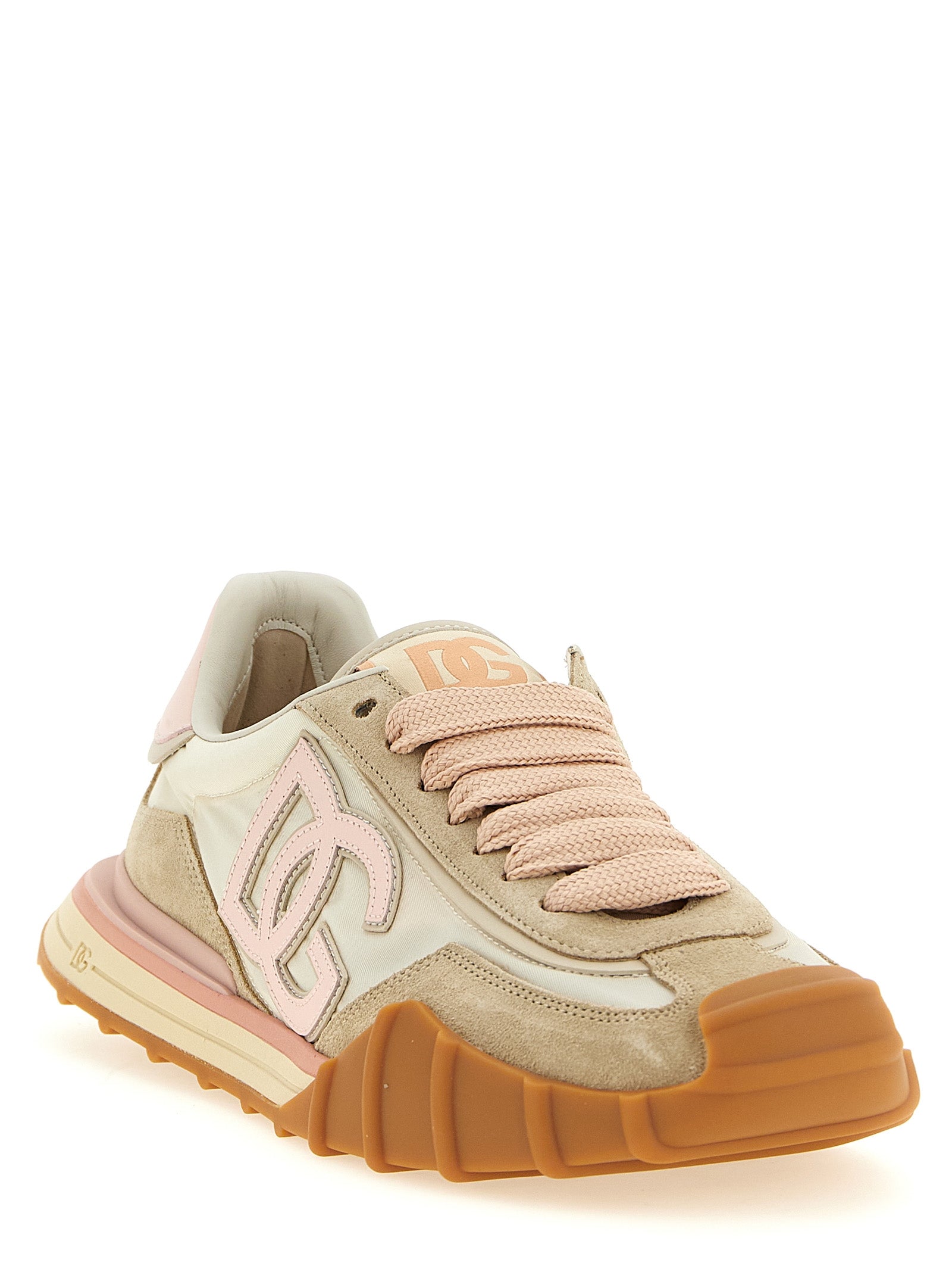 Chaussures de sport multicolores en polyamide de Dolce & Gabbana, sneakers athlétiques tendance et confortables.
