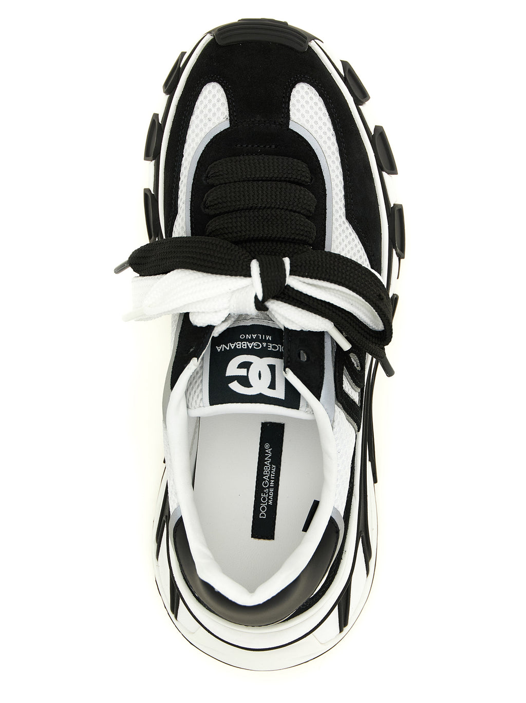 Dolce & Gabbana Bicolor Polyester Athletic Sneakers