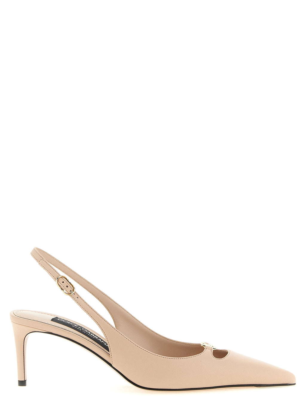 Chaussures à talons moyens Dolce & Gabbana en cuir d'agneau multicolore, élégantes et sophistiquées.