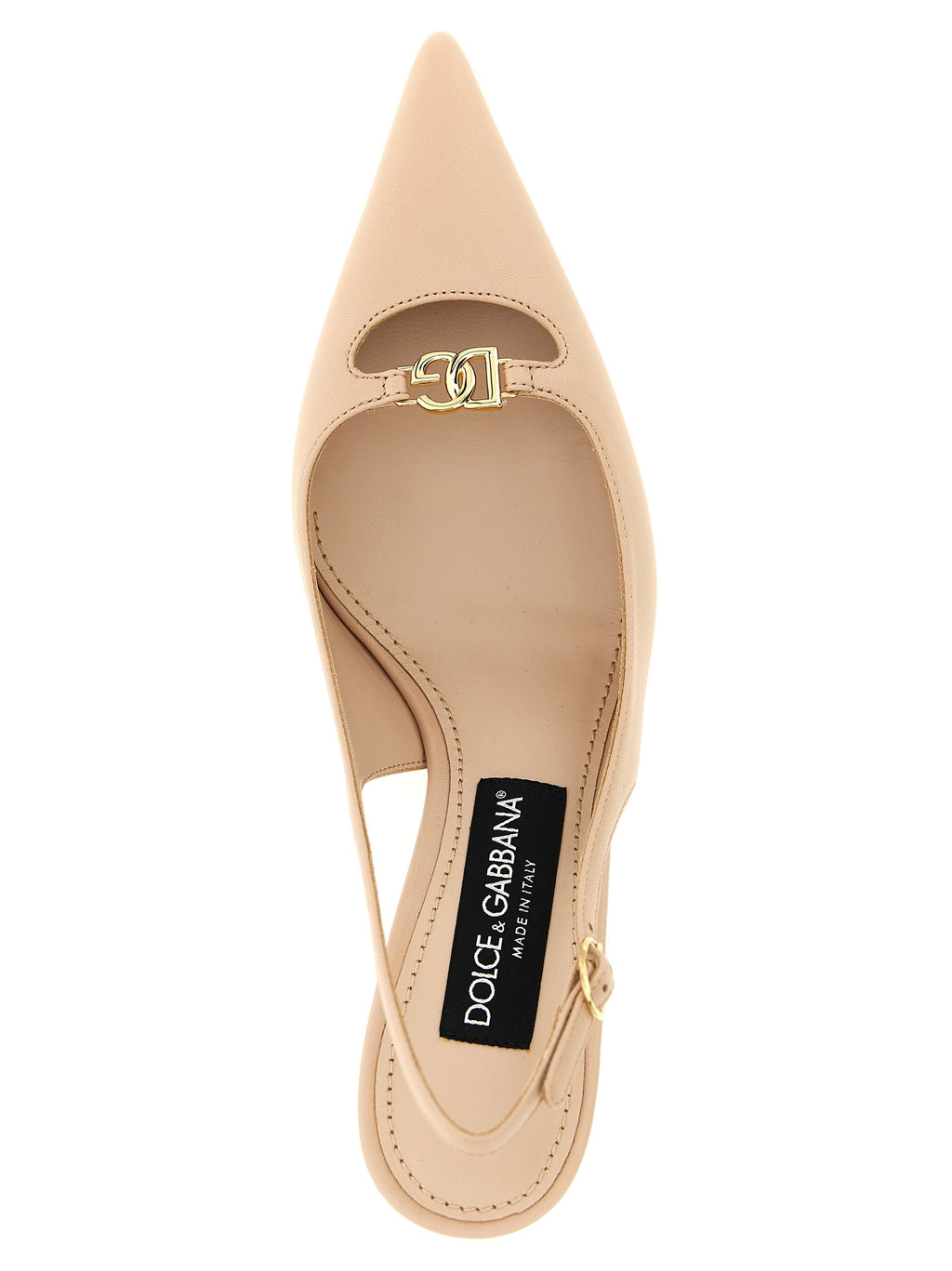 Chaussures à talons moyens Dolce & Gabbana en cuir d'agneau multicolore, élégantes et sophistiquées.