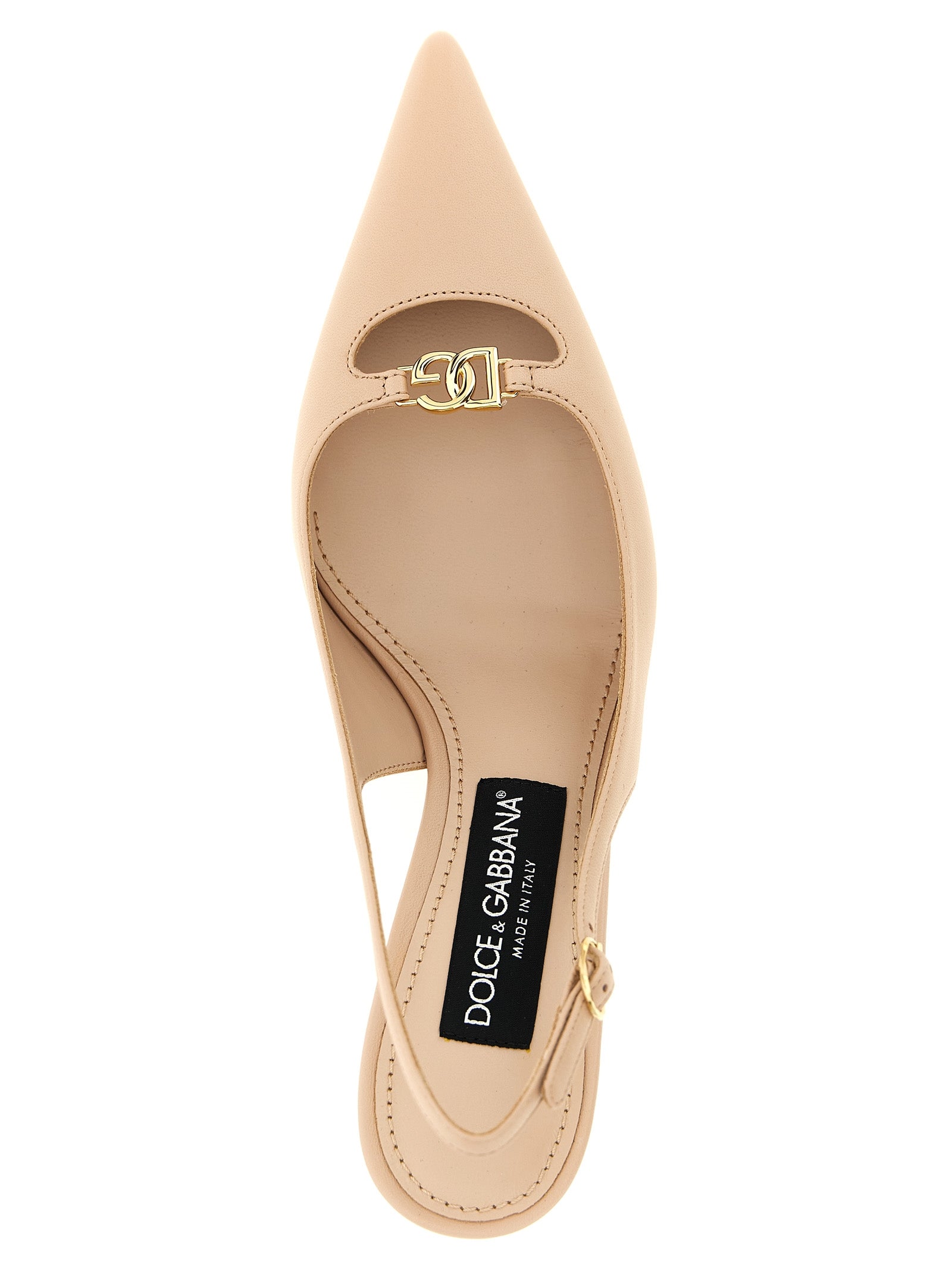 Chaussures à talons moyens Dolce & Gabbana en cuir d'agneau multicolore, élégantes et sophistiquées.
