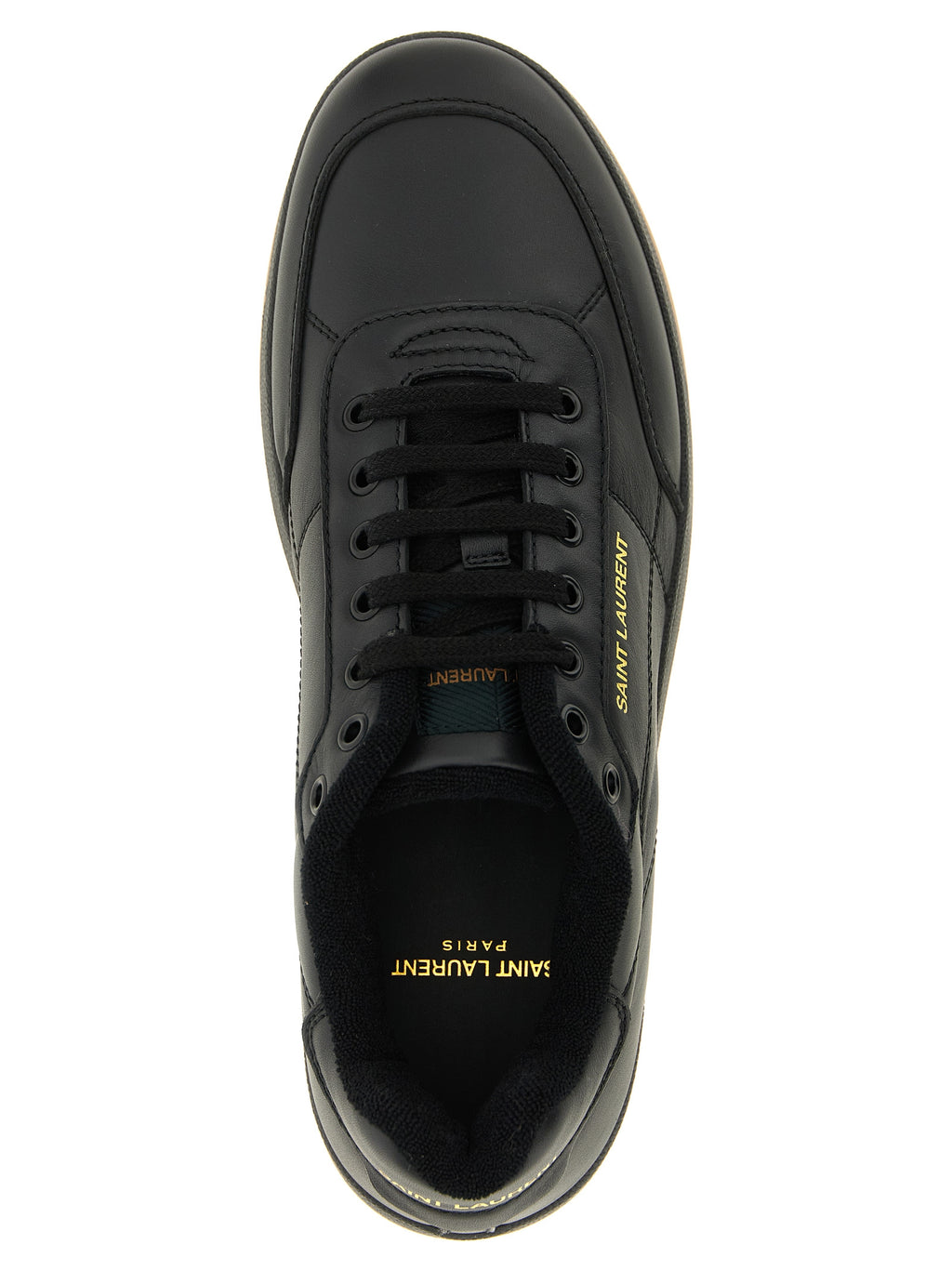 Saint Laurent Black Calfskin Low Top Sneakers