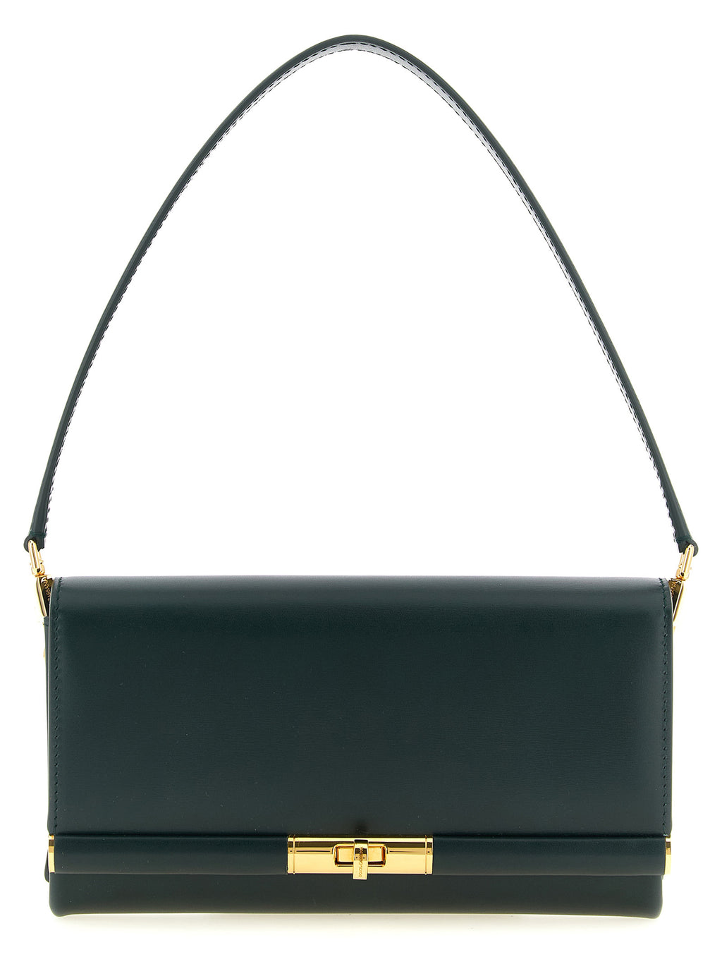 Sac à épaule Dolce & Gabbana en cuir de veau bicolore, avec détails élégants et finitions soignées.