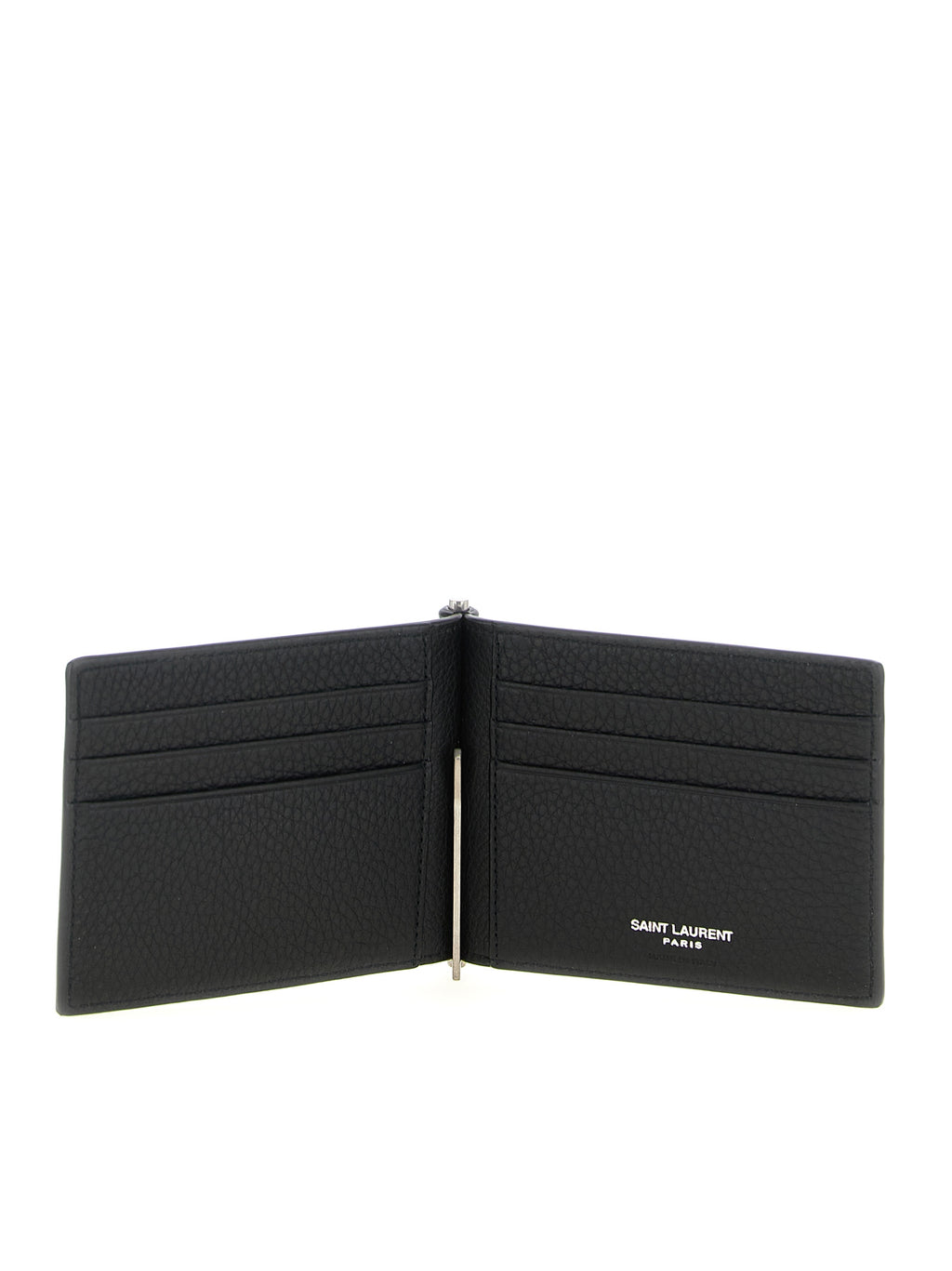Saint Laurent Black Calfskin Money Clip
