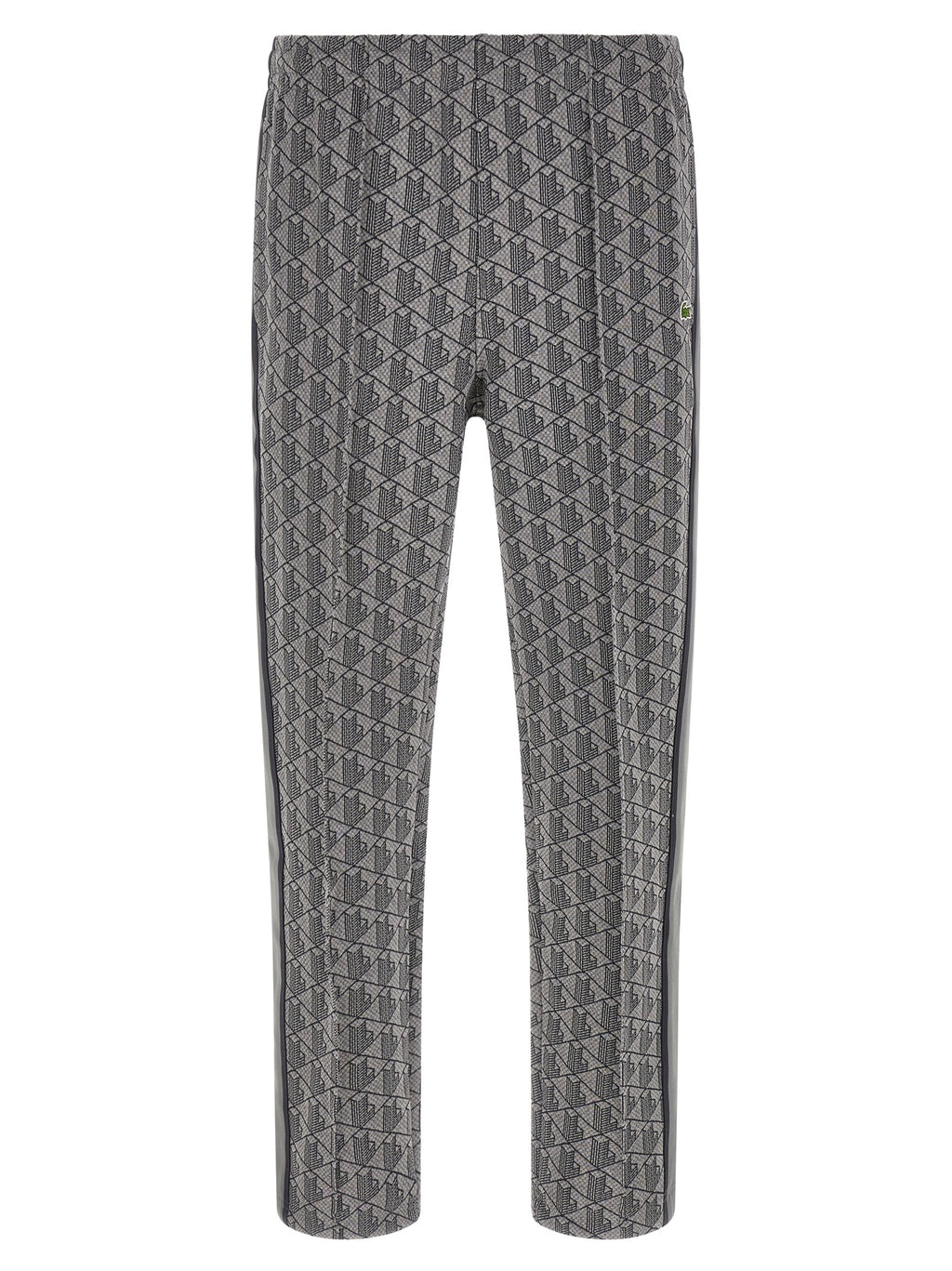 Pantalons de jogging gris en polyester de Lacoste, style décontracté pour l'entraînement ou le confort quotidien.