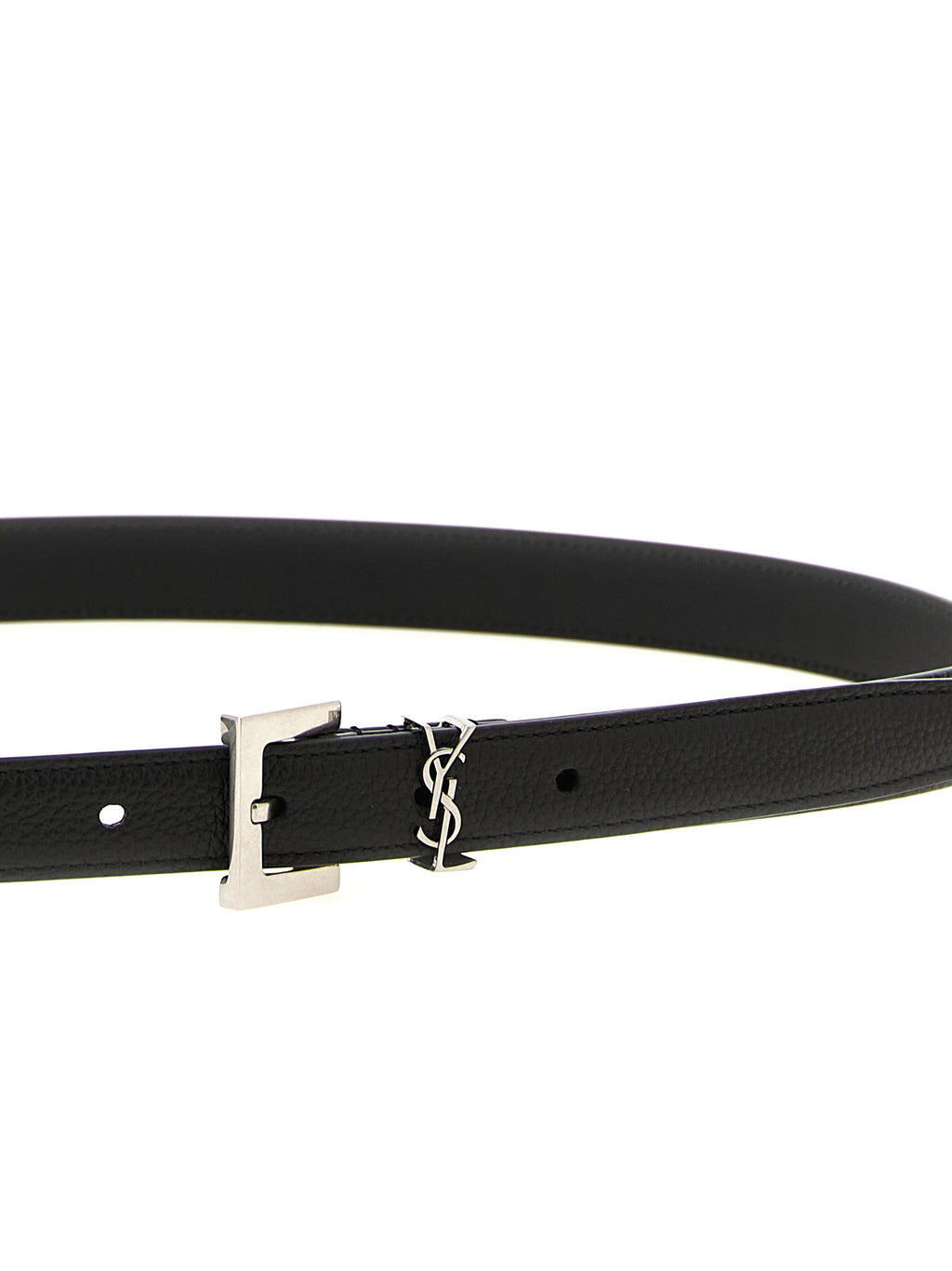 Saint Laurent Black Calfskin Regular Belt