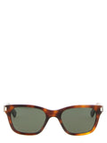 Lunettes de soleil en acétate marron de la marque Saint Laurent, style élégant et moderne.
