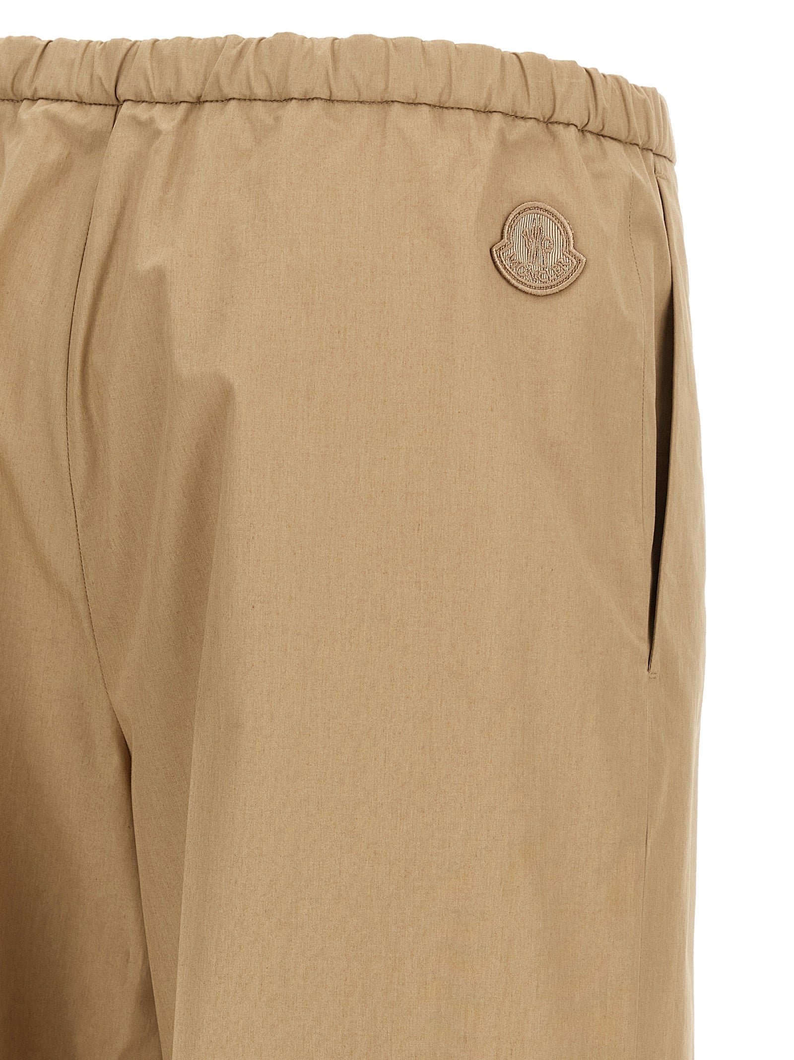 Moncler Beige Baumwoll-Freizeithose