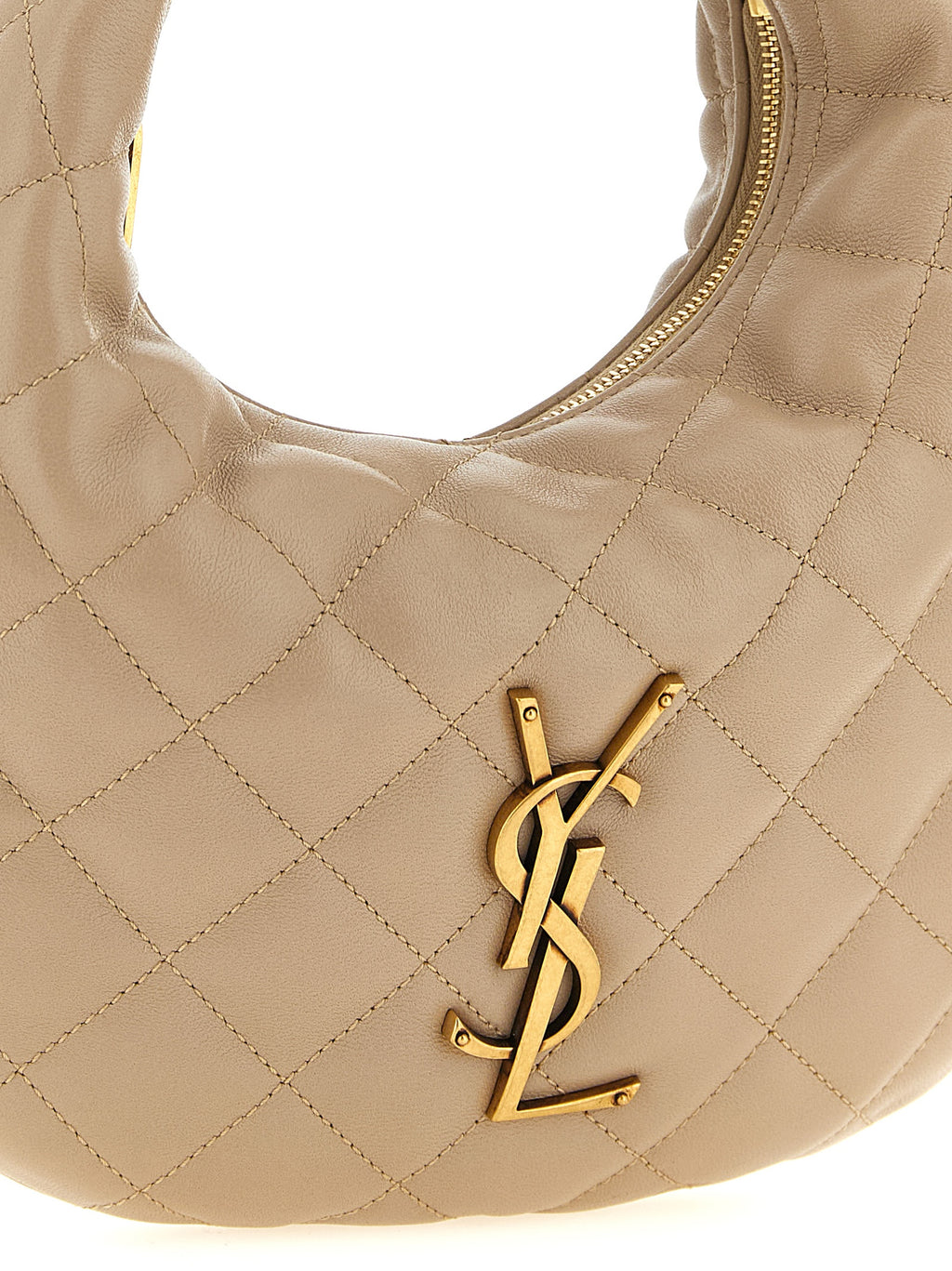 Saint Laurent Handtasche aus beigem Lammleder