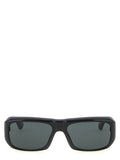Lunettes de soleil noires en acétate de marque Saint Laurent avec monture élégante et design moderne.