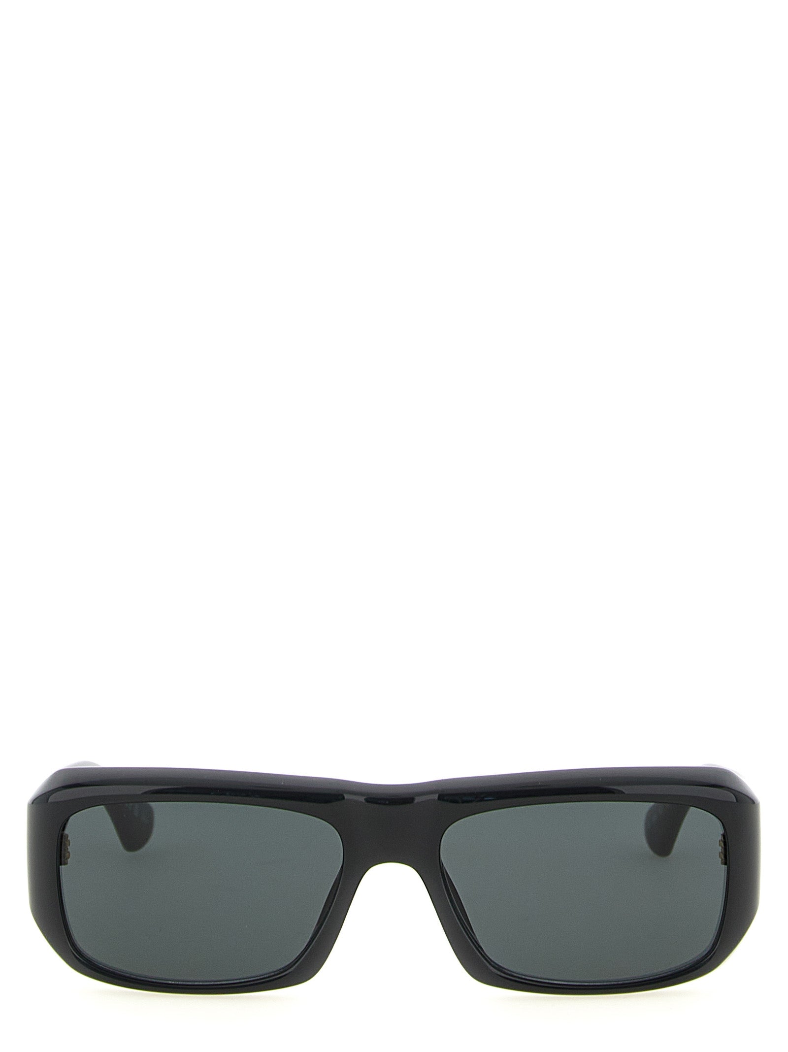 Lunettes de soleil noires en acétate de marque Saint Laurent avec monture élégante et design moderne.