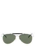 Saint Laurent Sonnenbrille aus silbernem Azetat