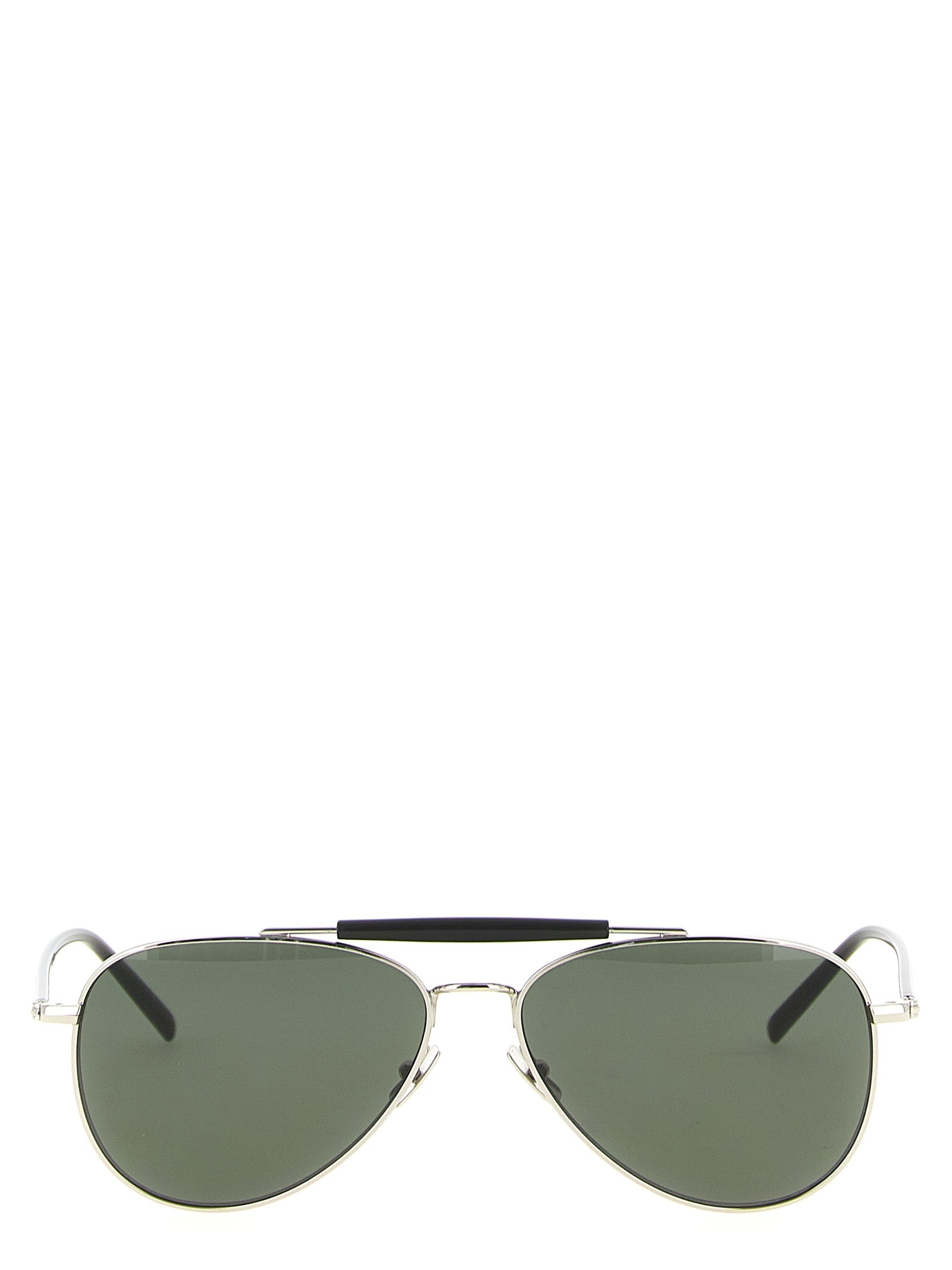 Saint Laurent Sonnenbrille aus silbernem Azetat