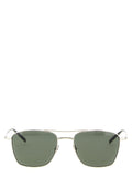 Lunettes de soleil en acétate argenté Saint Laurent avec monture élégante et design moderne.