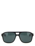 Lunettes de soleil Saint Laurent en acétate noir avec monture élégante et design moderne.