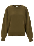 Sweat-shirt bicolore en coton de Saint Laurent, style décontracté avec logo visible, coupe classique et design moderne.