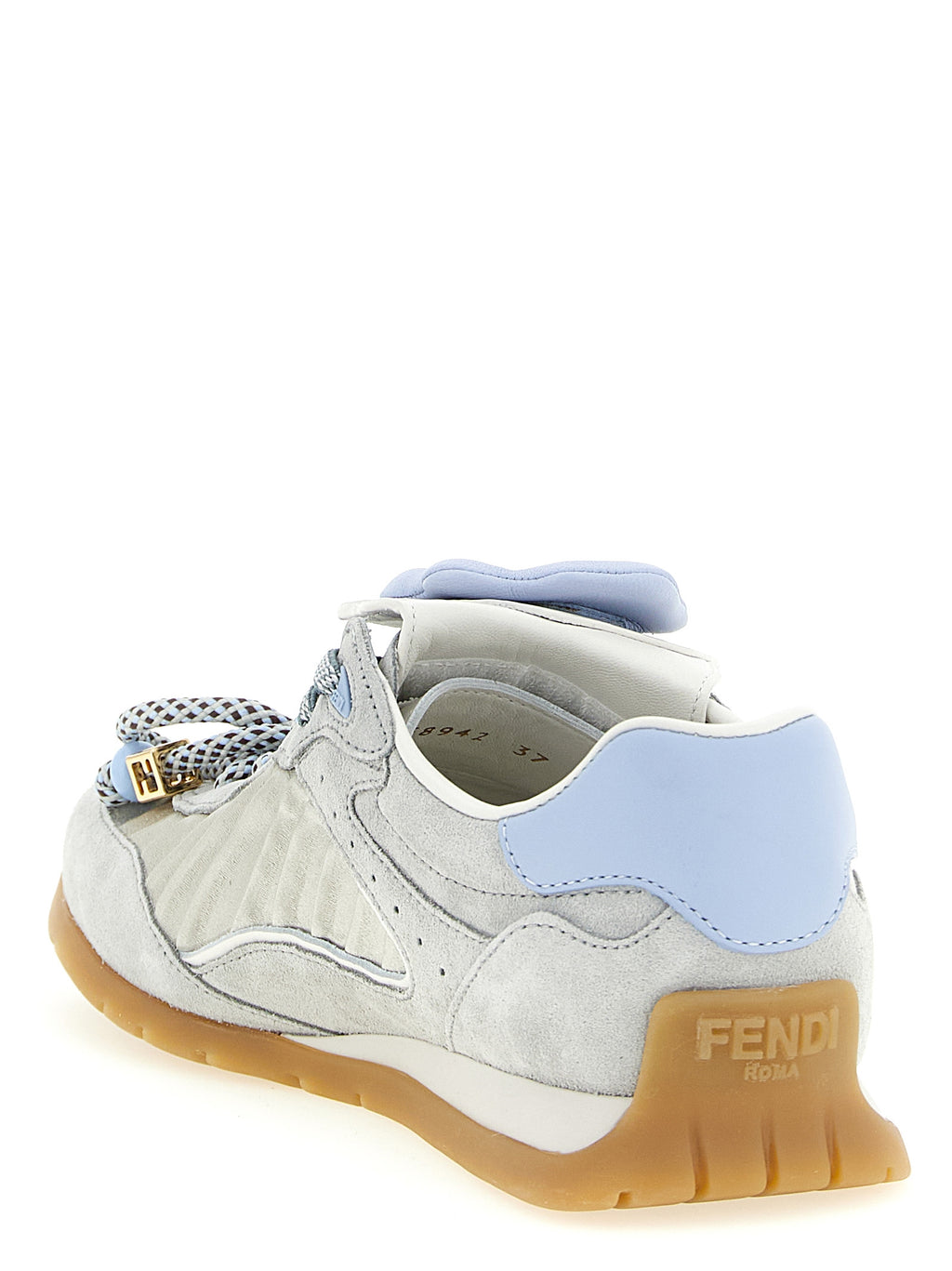 Fendi graue Sneakers aus Kalbsleder