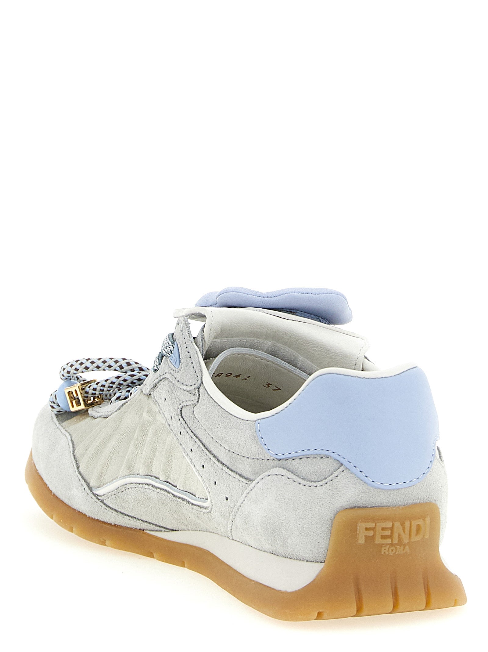 Fendi graue Sneakers aus Kalbsleder