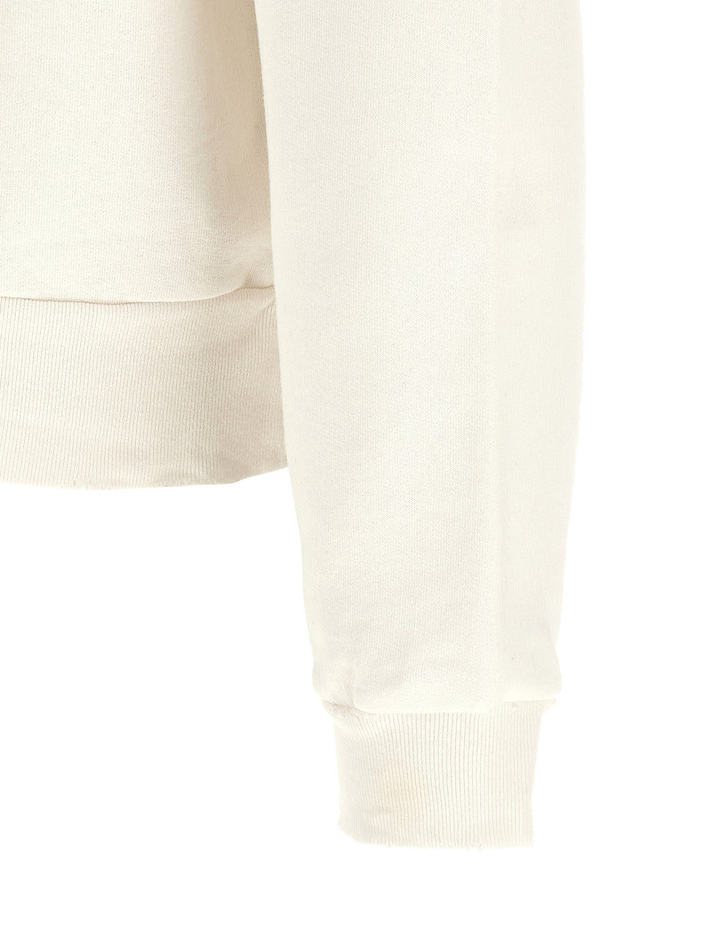 Sweat-shirt blanc en coton de la marque Balenciaga, coupe décontractée, avec logo discret sur la poitrine.