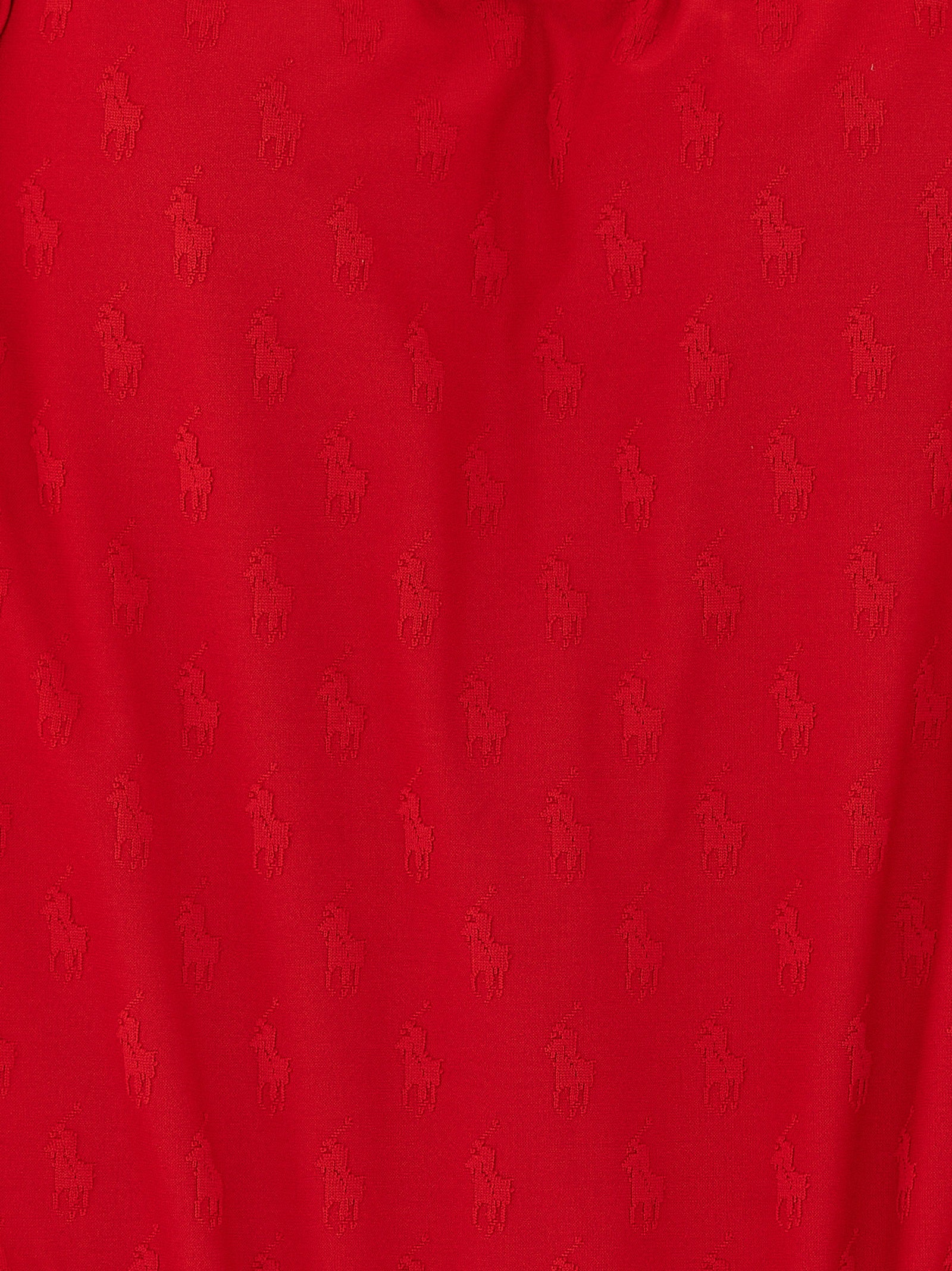 Maillot de bain une pièce Ralph Lauren en polyester recyclé à motifs multicolores, pour femmes, vue de face.