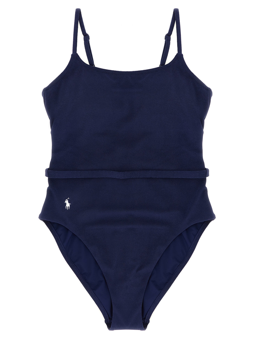 Polo Ralph Lauren Blue Polyester One-Piece Swimsuit