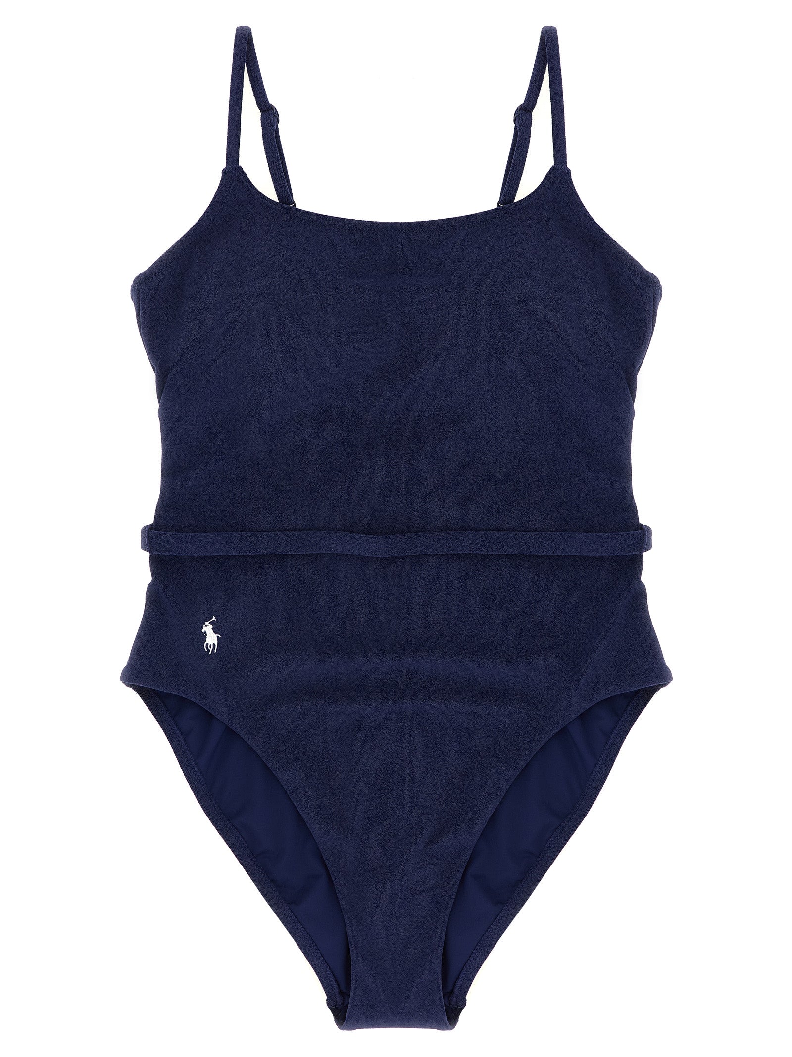 Polo Ralph Lauren Blue Polyester One-Piece Swimsuit