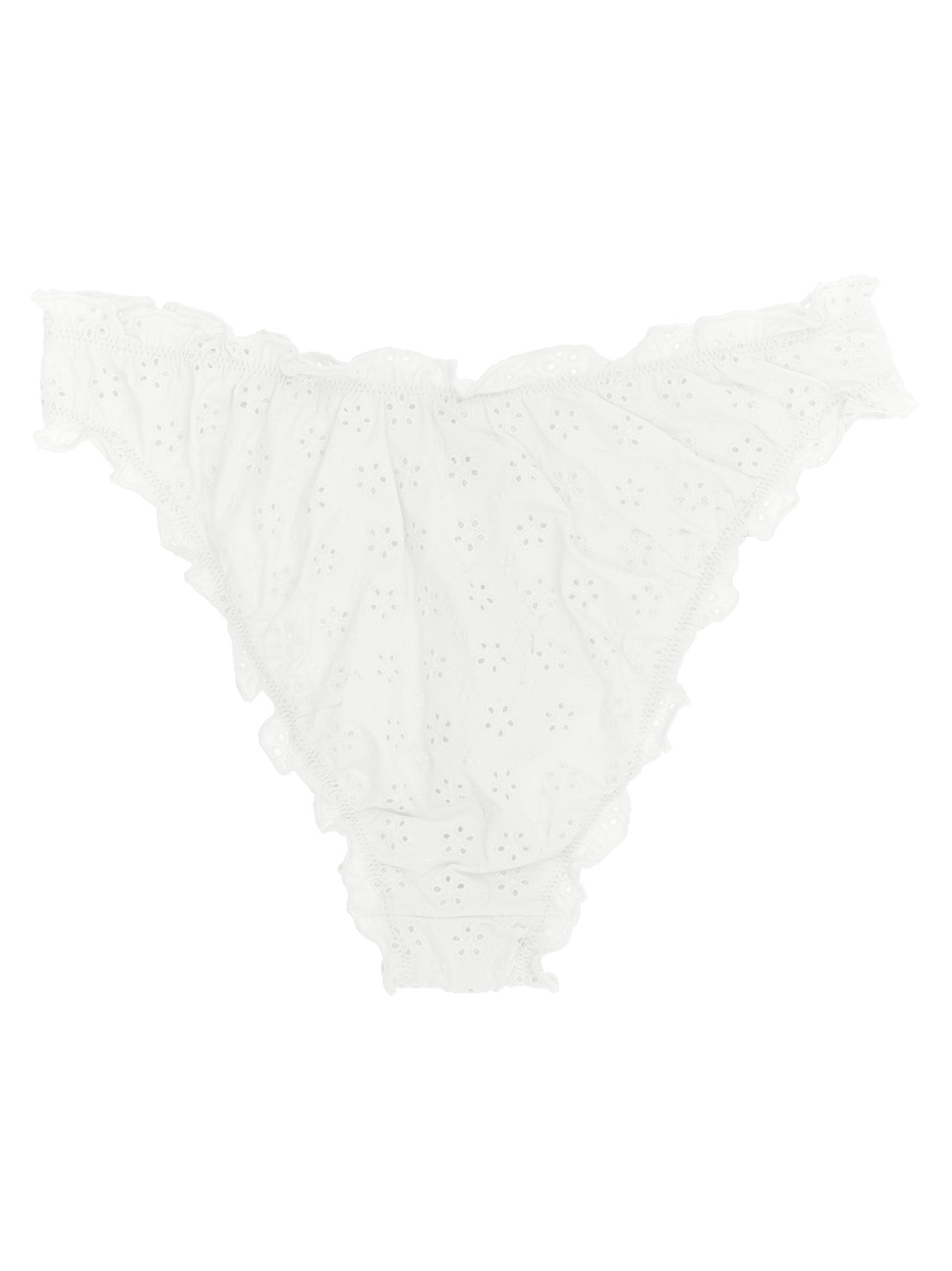 Bikini en nylon blanc Polo Ralph Lauren avec logo brodé, décontracté et élégant pour la plage.