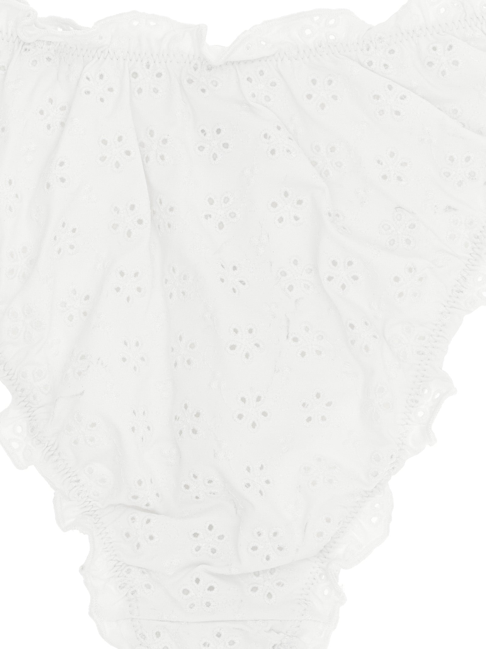 Maillot de bain bikini en nylon blanc Polo Ralph Lauren avec détails élégants et coupe ajustée.