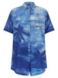 Shorts en coton bleu Polo Ralph Lauren pour homme, coupe classique et détails élégants.