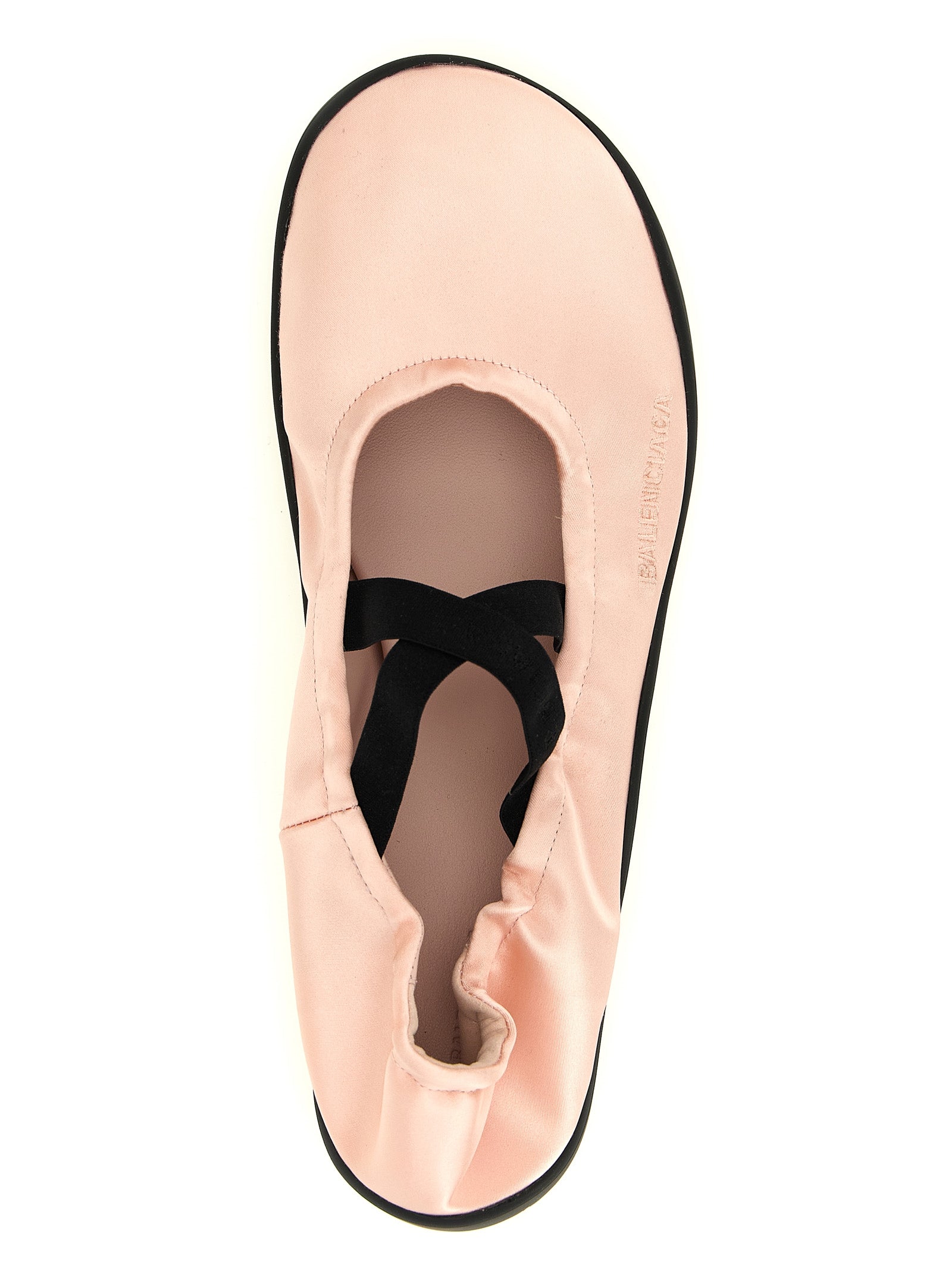 Chaussures ballerines Balenciaga en polyester multicolore, élégantes et confortables, avec design sophistiqué.