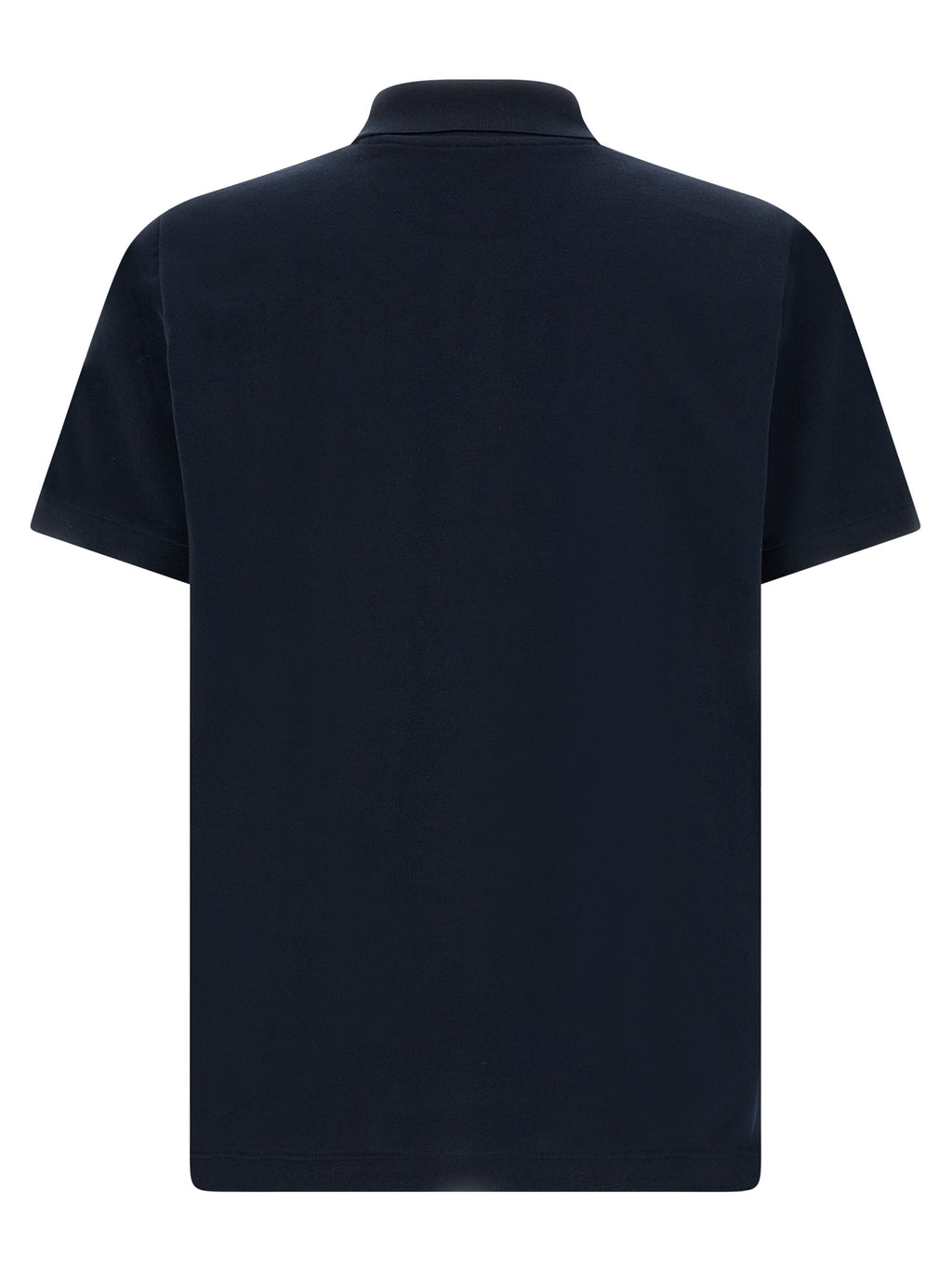 Chemise polo en coton bleu de la marque Fendi, avec col et boutons, visible sur l'image.