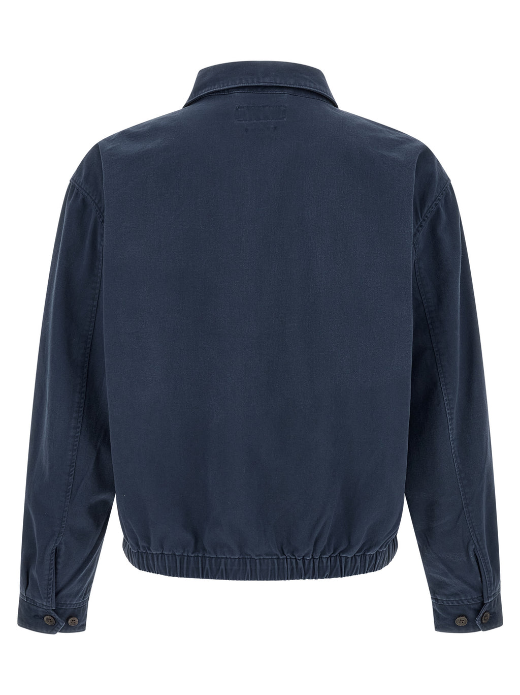 Veste longue en coton bleu de Polo Ralph Lauren, style décontracté et élégant pour homme.