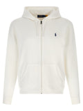 Sweatshirt en coton blanc de Polo Ralph Lauren, style décontracté avec col ras du cou et logo emblématique sur la poitrine.
