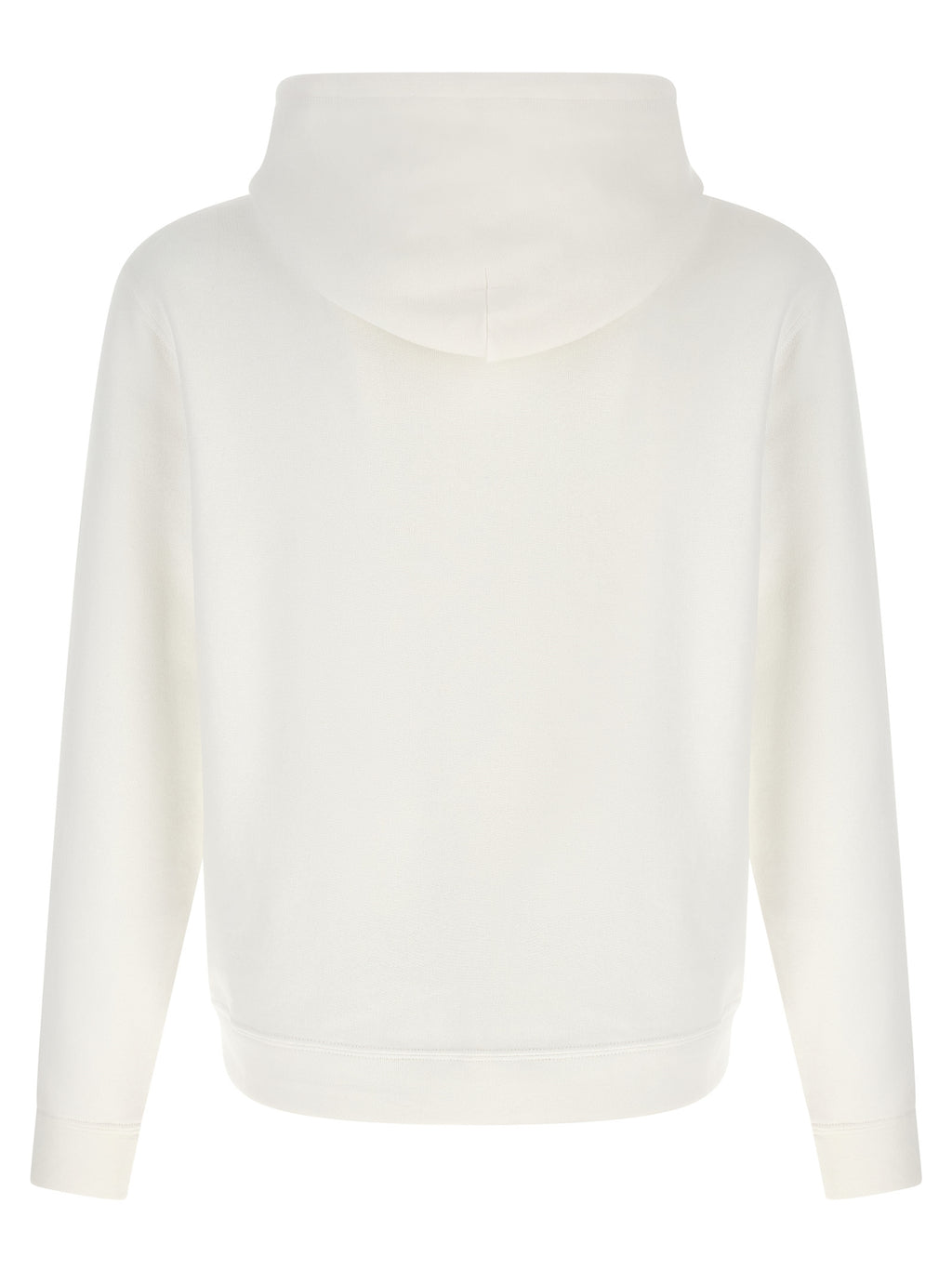 Sweat-shirt en coton blanc Polo Ralph Lauren, vue de face, avec col rond et logo discret sur la poitrine.