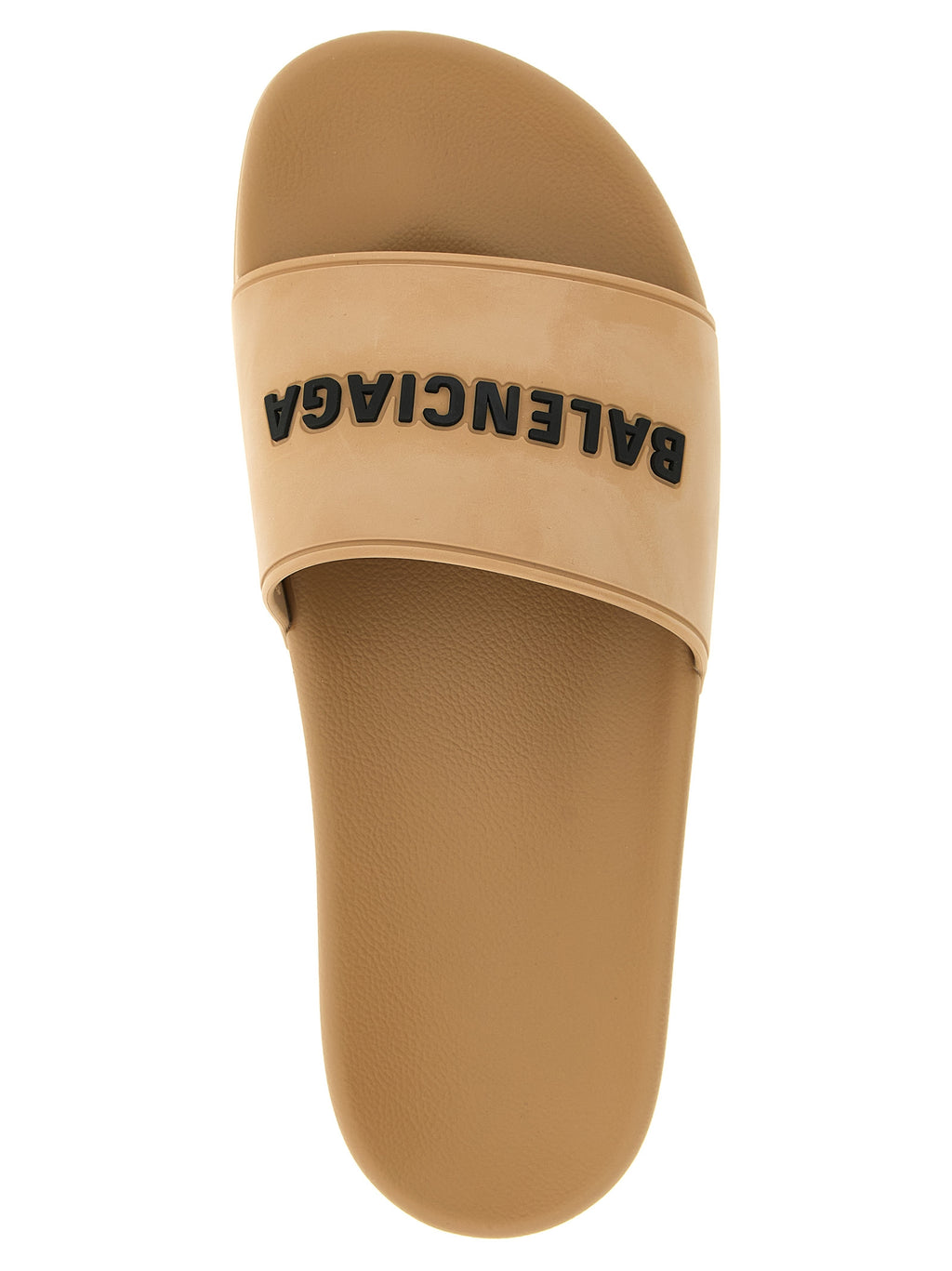 Sandales en plastique beige de Balenciaga, mode élégante pour un style décontracté, avec design moderne et confort.
