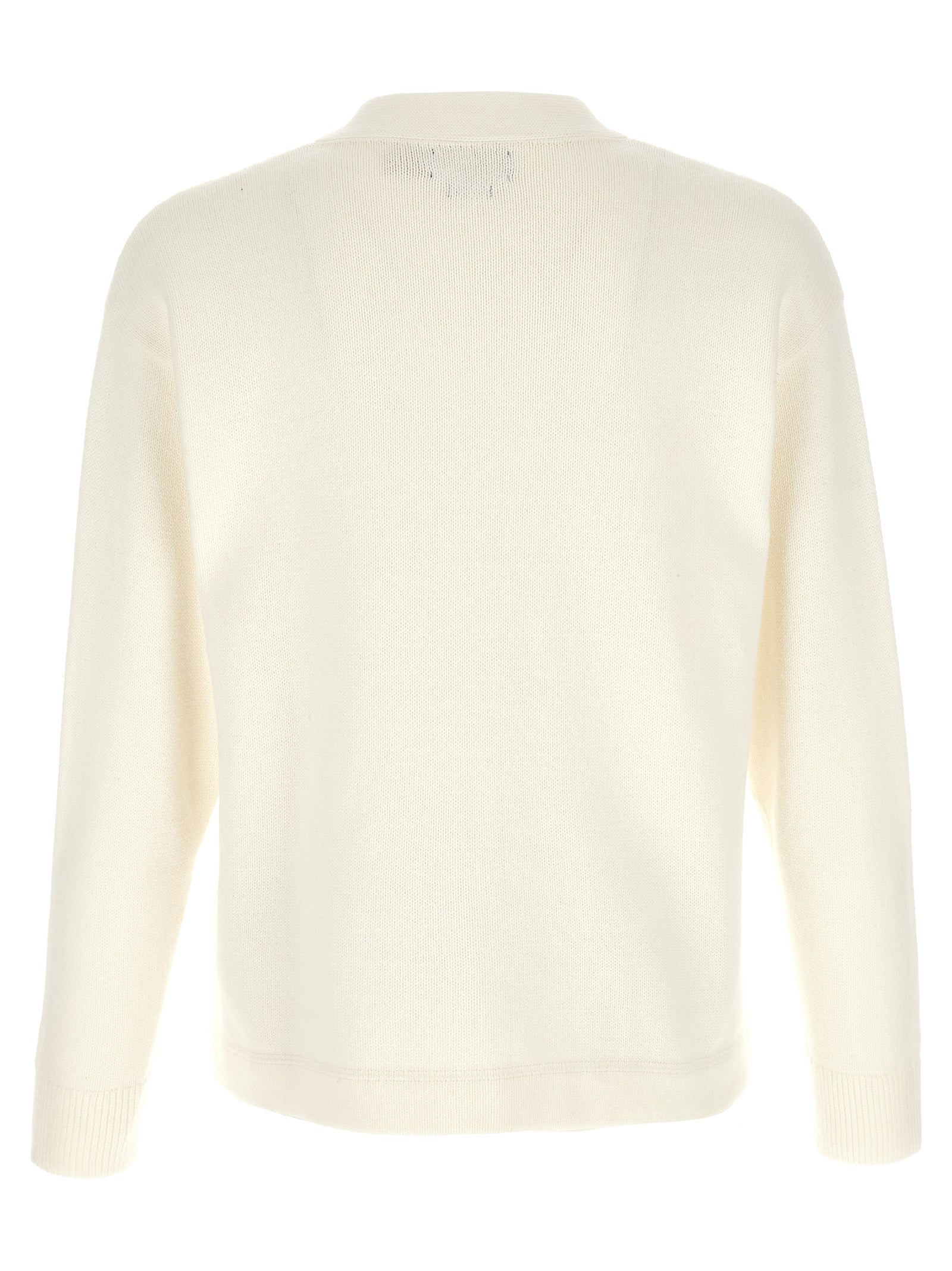 Cardigan bicolore en coton Polo Ralph Lauren, léger et confortable, avec col en V et boutons.