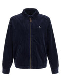 Polo Ralph Lauren Blaue lange Jacke aus Baumwolle