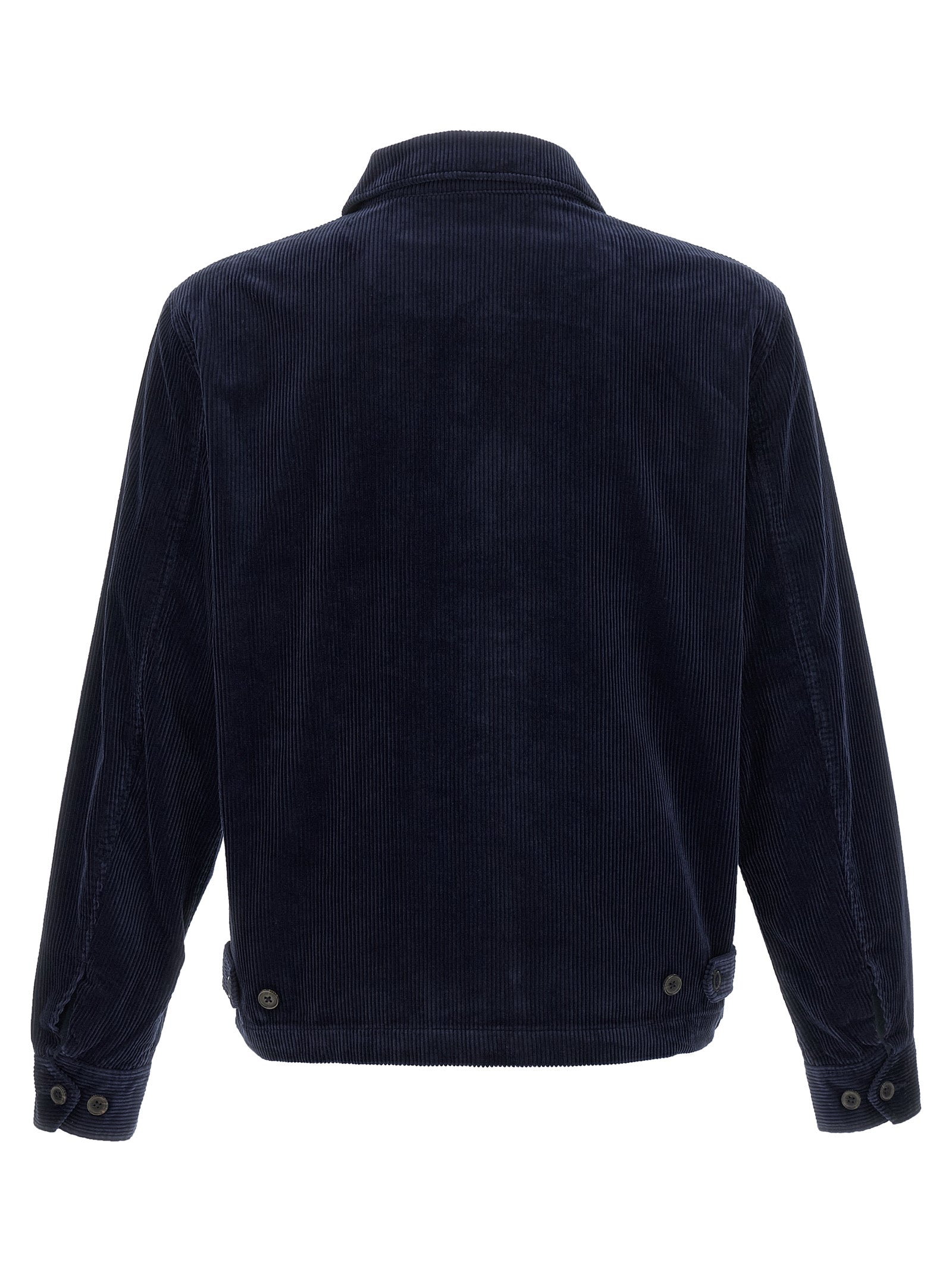 Polo Ralph Lauren Blaue lange Jacke aus Baumwolle