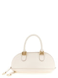 Sac à main Balenciaga en cuir de veau blanc, élégant et sophistiqué, avec détails modernes et design épuré.