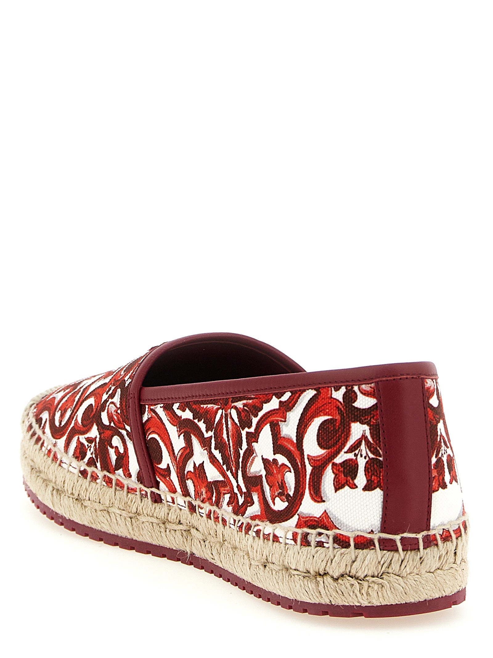 Espadrilles en coton multicolores de Dolce & Gabbana, chaussures légères et confortables pour un style décontracté.