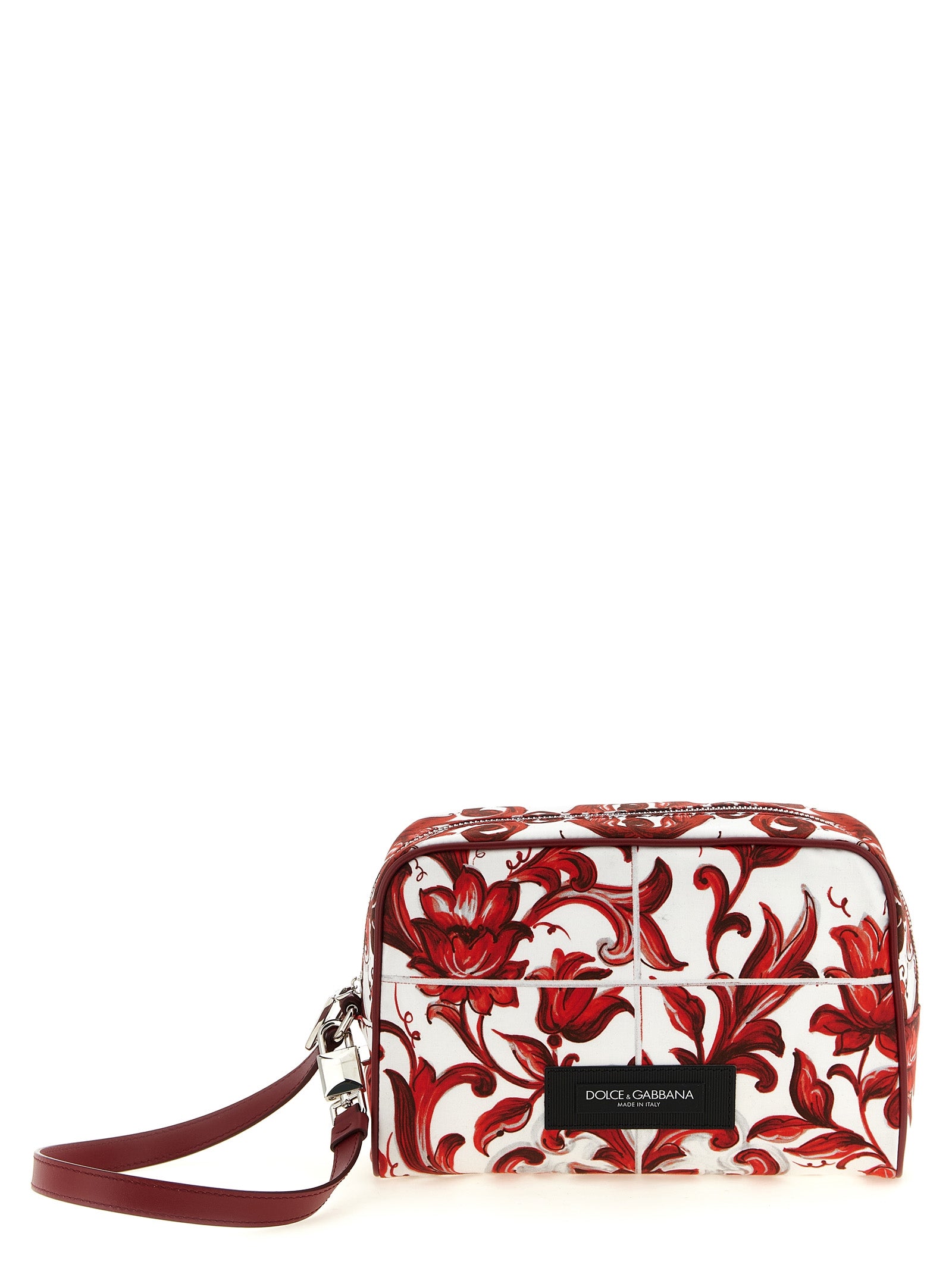 Sac à main en cuir de veau multicolore de Dolce & Gabbana, design élégant et sophistiqué, avec bandoulière et détails raffinés.