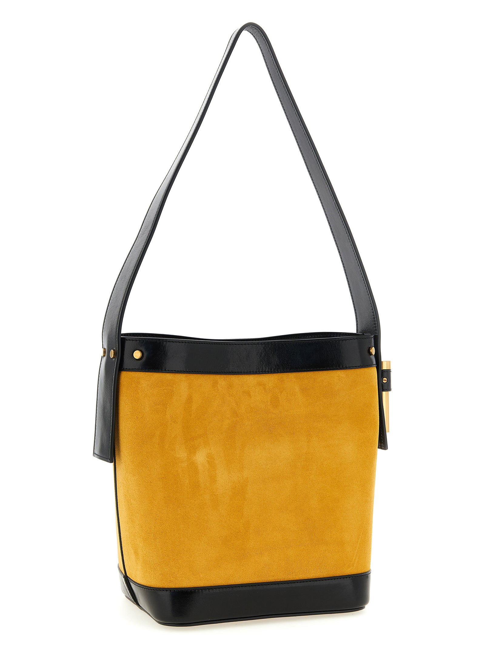 Sac à épaule en cuir bicolore Versace, élégant et raffiné, avec logo emblématique pour un style sophistiqué.