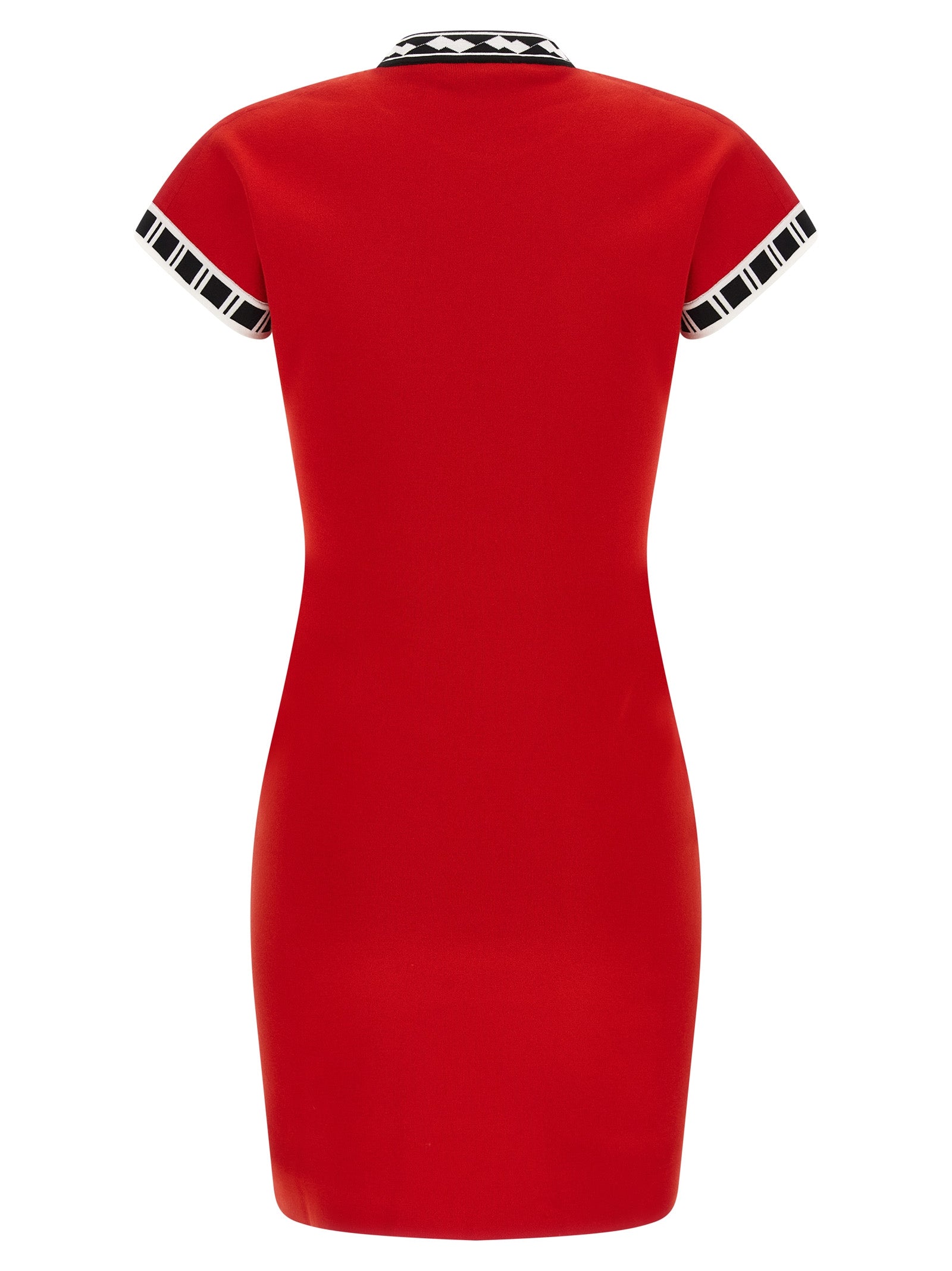 Robe courte en coton multicolore de Versace, avec motif coloré et style élégant, parfaite pour une tenue chic et estivale.