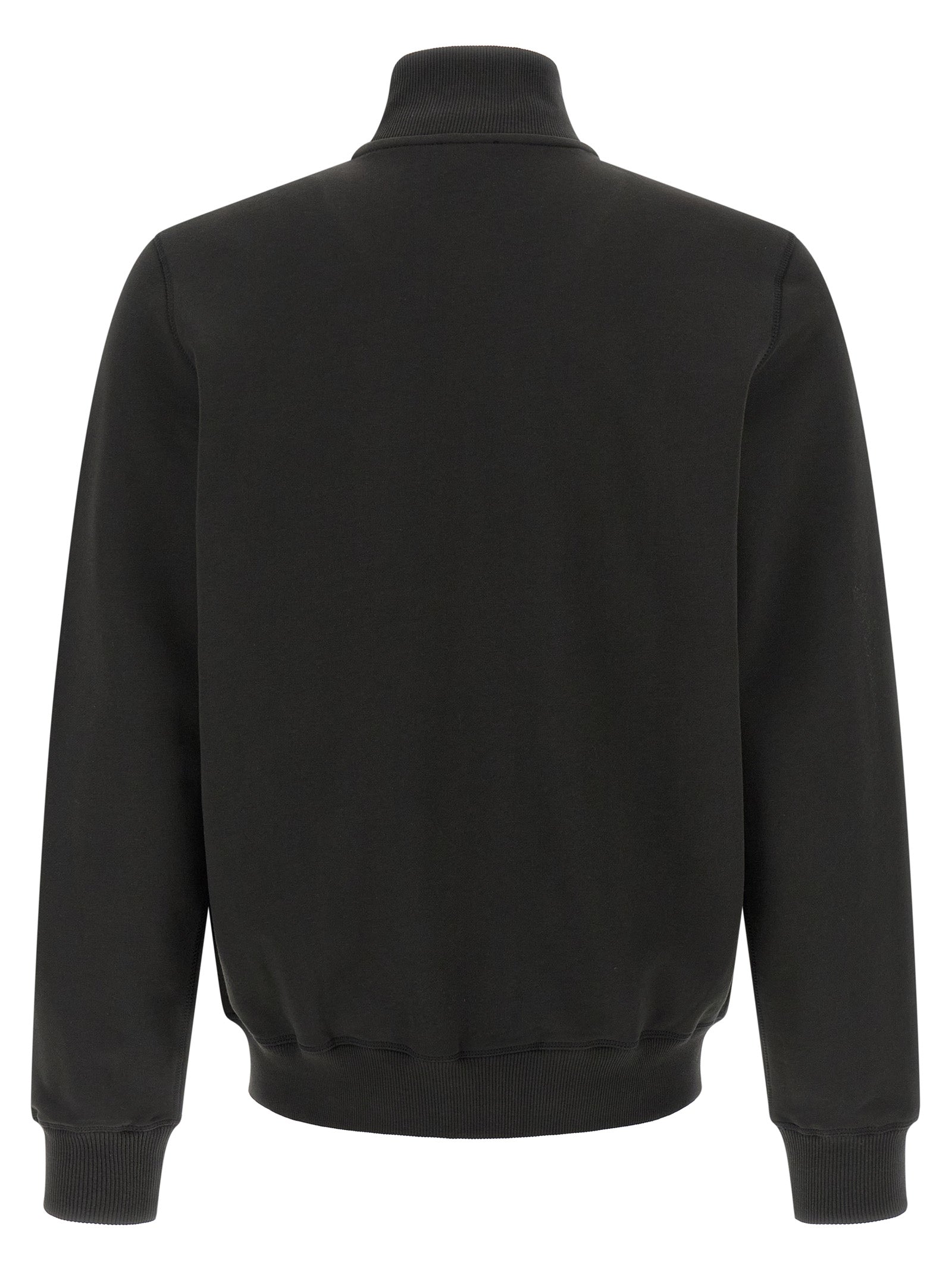 Sweatshirt en coton noir Diesel, style décontracté, avec logo ou détails graphiques visibles sur le devant.